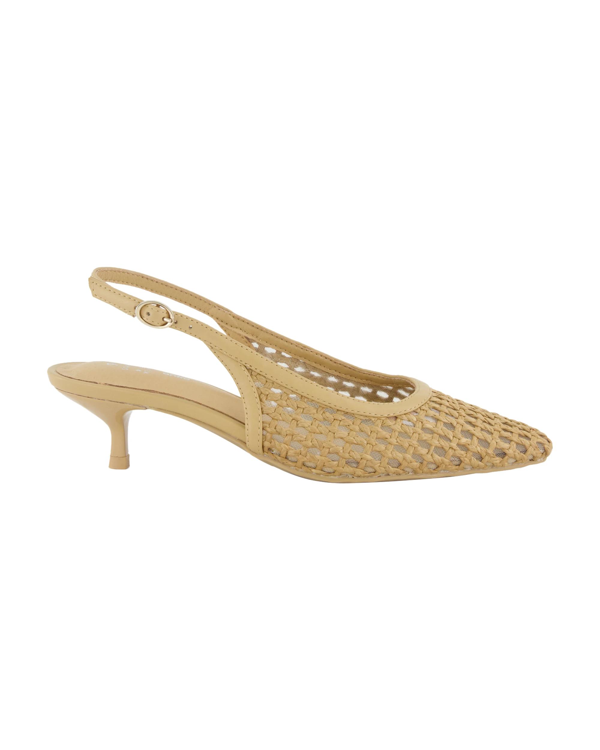 1 Slingback Kitten Heels Natural, 1 of 5