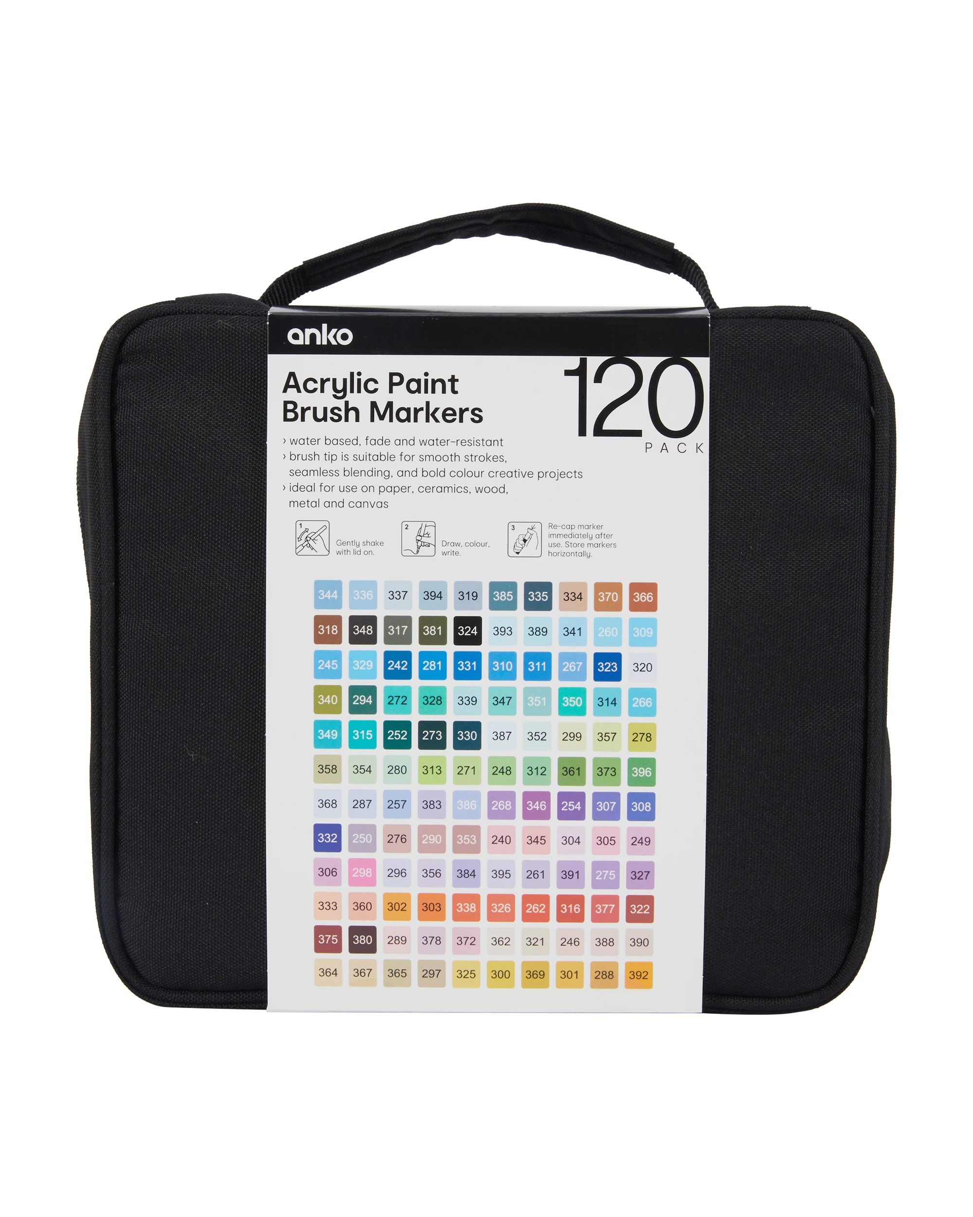 8 120 Pack Acrylic Paint Brush Markers, 8 of 8