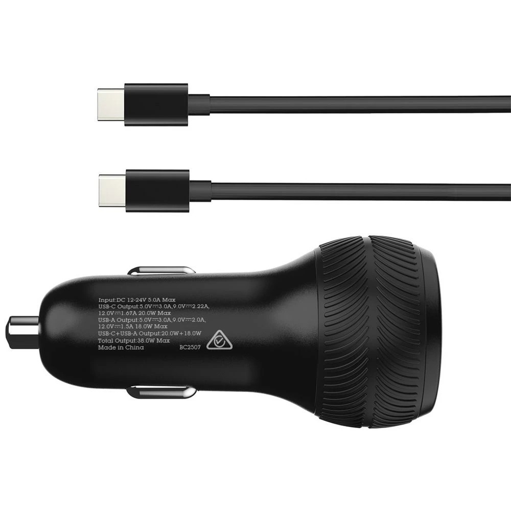 3 J.Burrows Dual USB-C/A Car Charger 38 W, 3 of 5