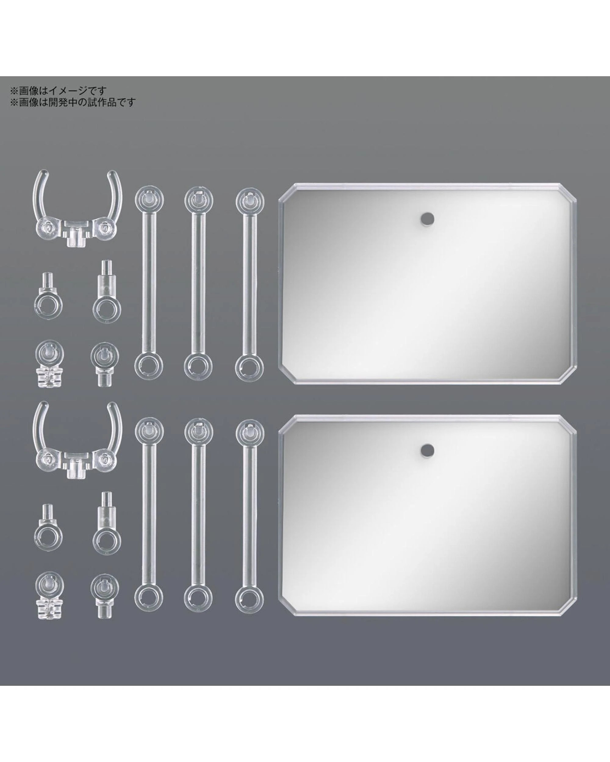 3 Bandai Action Base 6 Clear Mirror Stickers Set Model Kit, 3 of 7