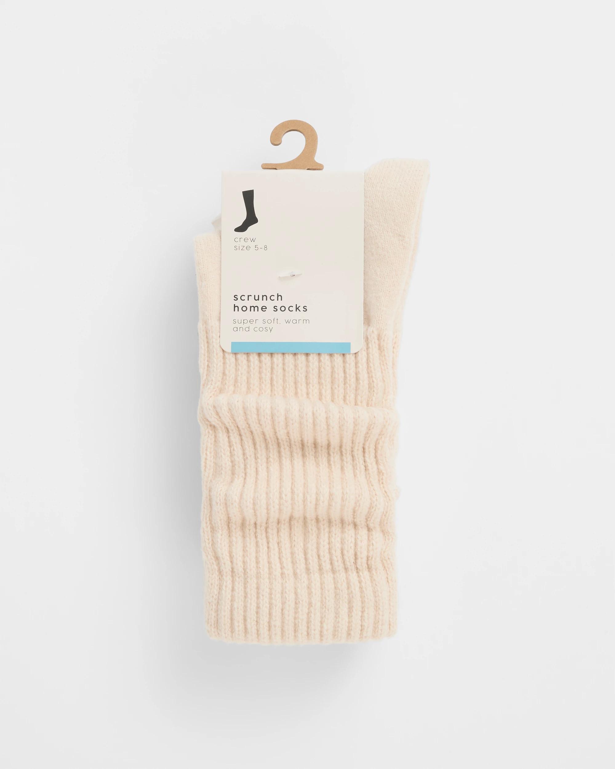 3 Target Woman Scrunch Home Crew Socks OATMEAL, 3 of 3