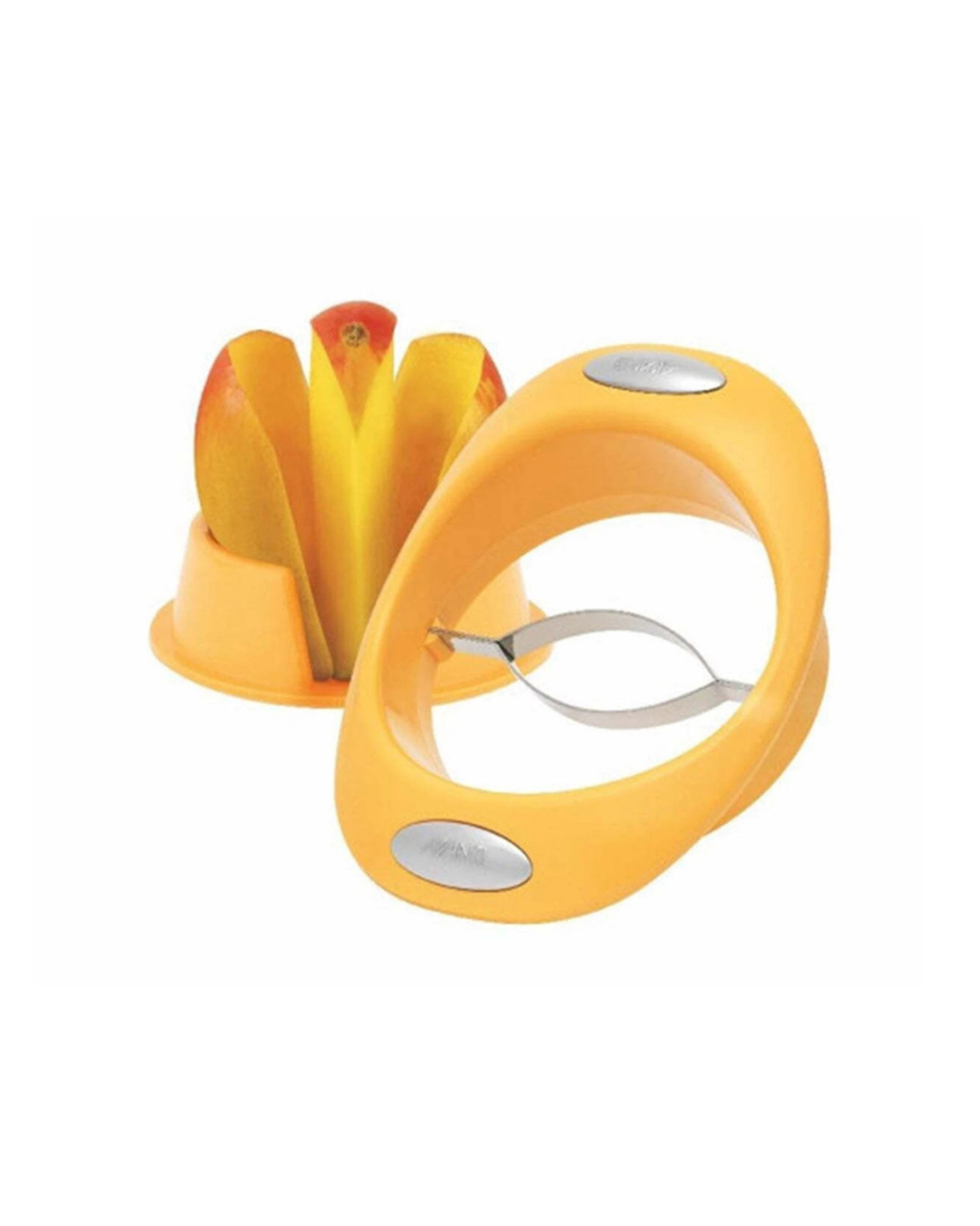 1 Avanti Mango Slicer Cutter Pitter Peeler With Holder Kitchen Tool - Yellow, 1 of 1