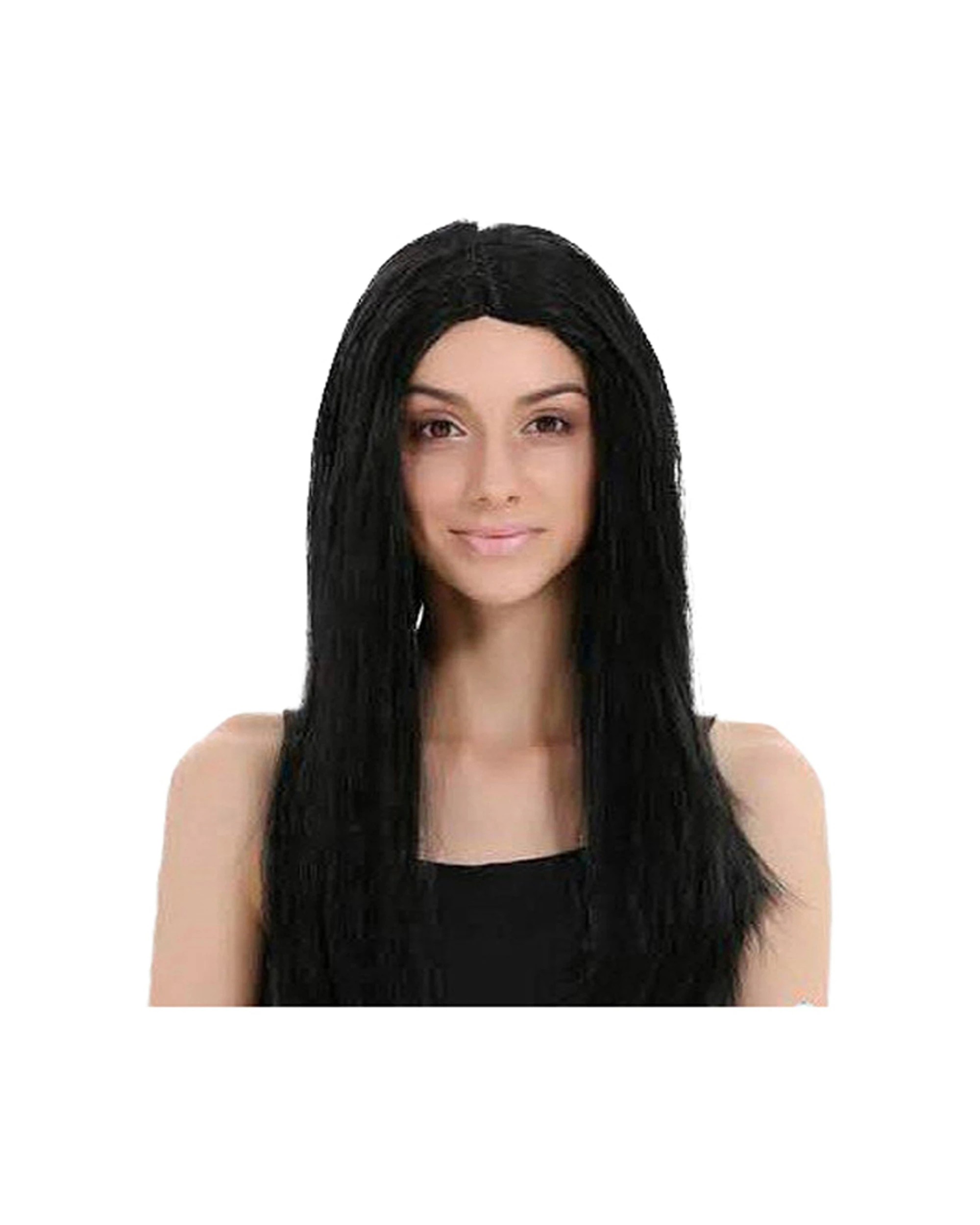 1 JD Party Sleek Long Hair Wig Costume Accessory - Black, 1 of 1