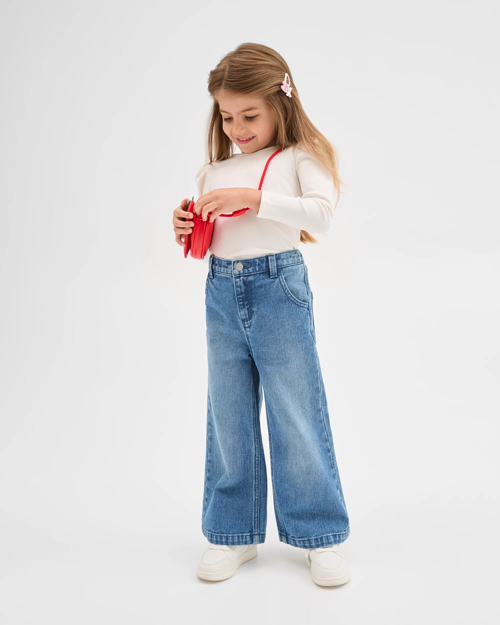 3 Target Kids Australian Cotton Blend Long Sleeve Rib T-Shirt CLOUD DANCER, 3 of 7