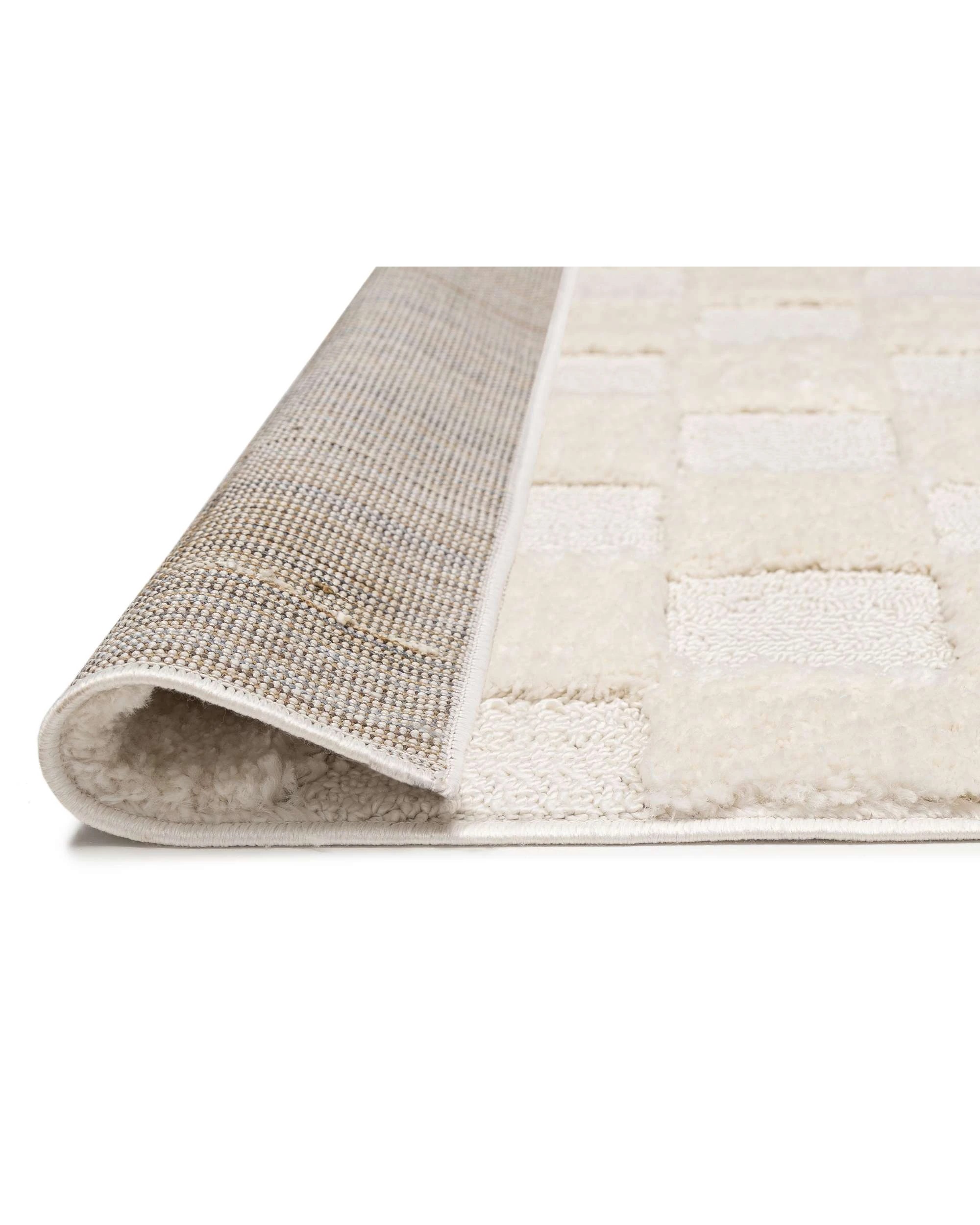 5 Loopsie Ambra Checkered Rug-290cm x 200cm - White, 5 of 8