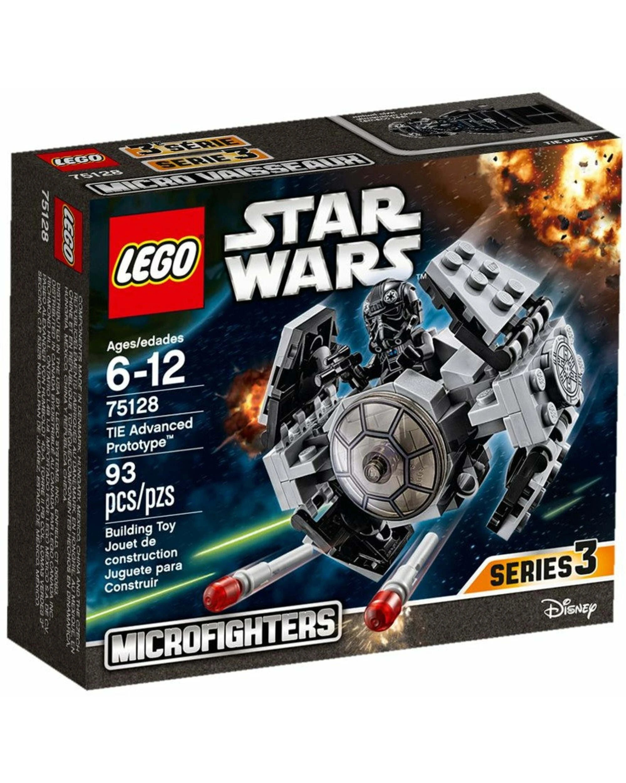 1 LEGO 75128 TIE Advanced Prototype Microfighter Star Wars Rebels, 1 of 5