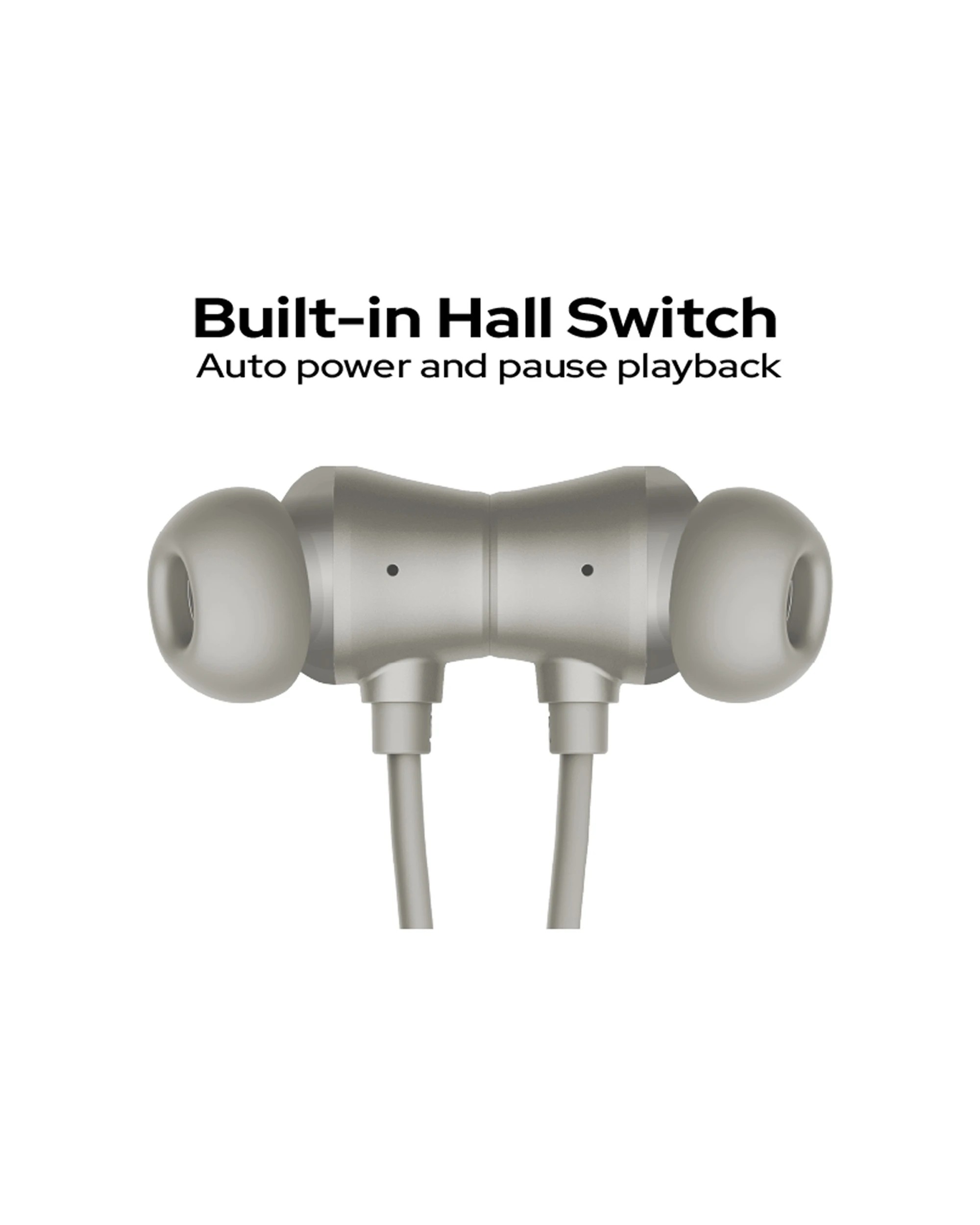 6 Verbatim TruSound ANC Neckband Earbuds Active Noise Cancelling Bluetooth - Grey, 6 of 7