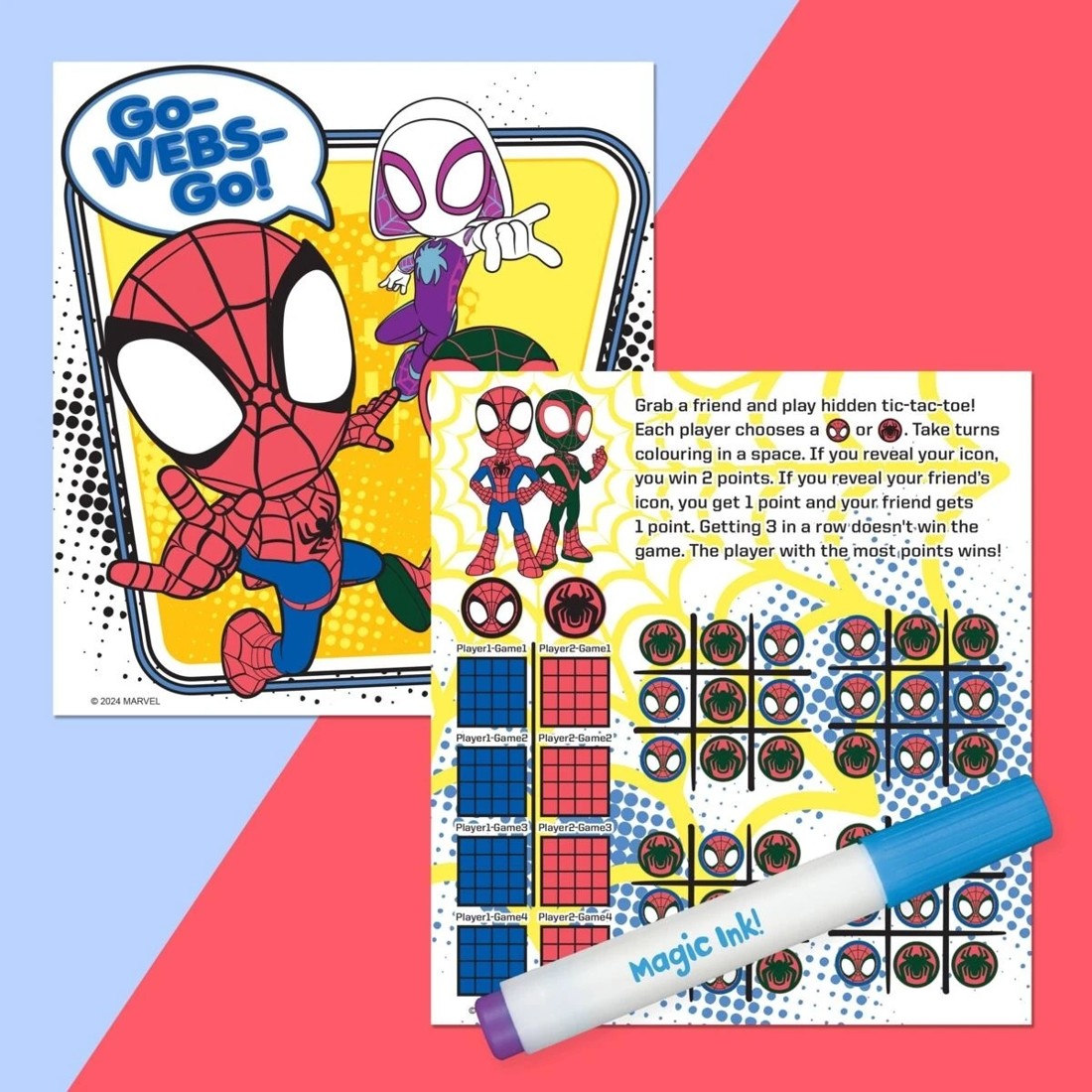 3 INKredibles Disney Junior Marvel Spidey and His Amazing Friends Magic Ink Pictures - Book, 3 of 5