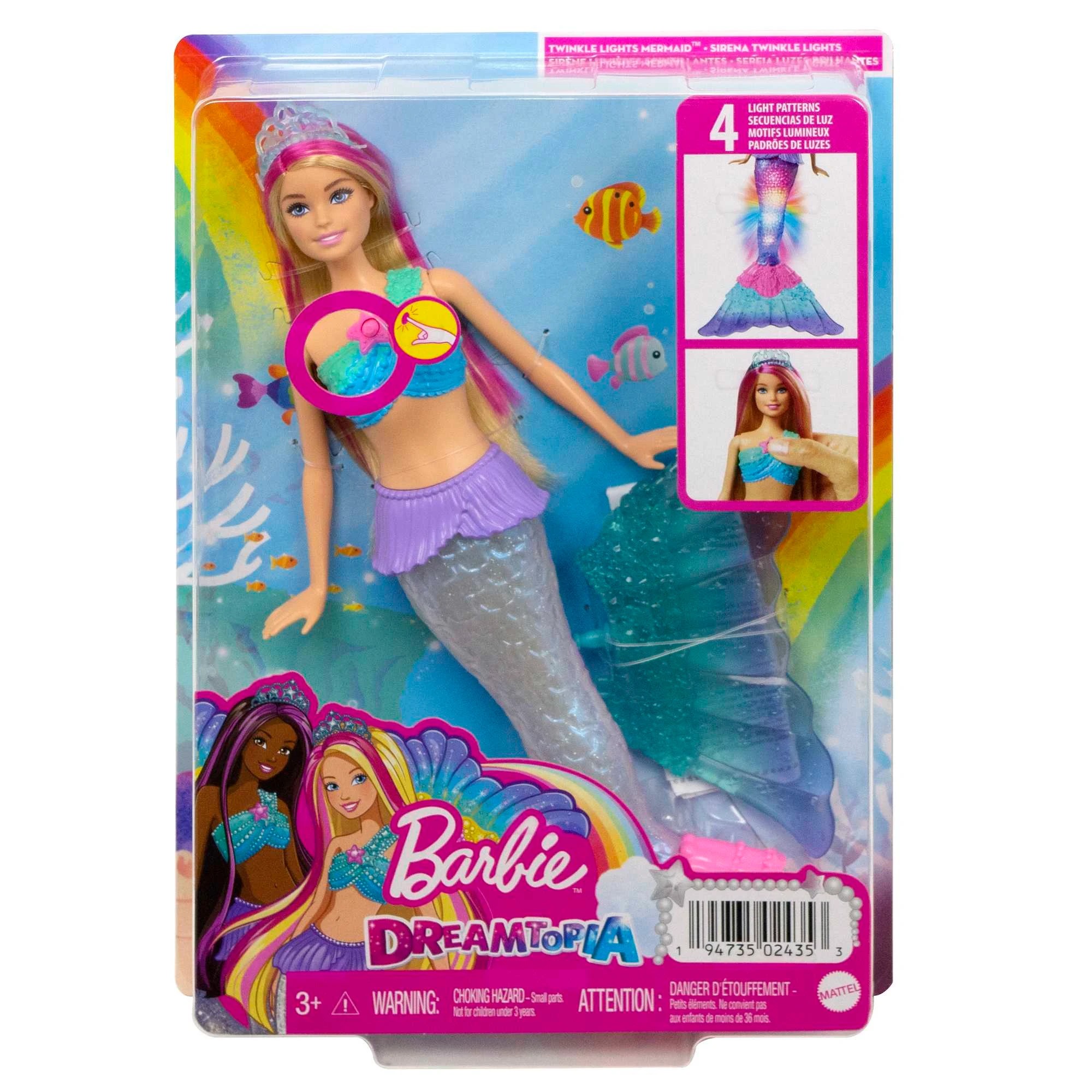 6 Barbie Dreamtopia Twinkle Lights Mermaid Doll, 6 of 6