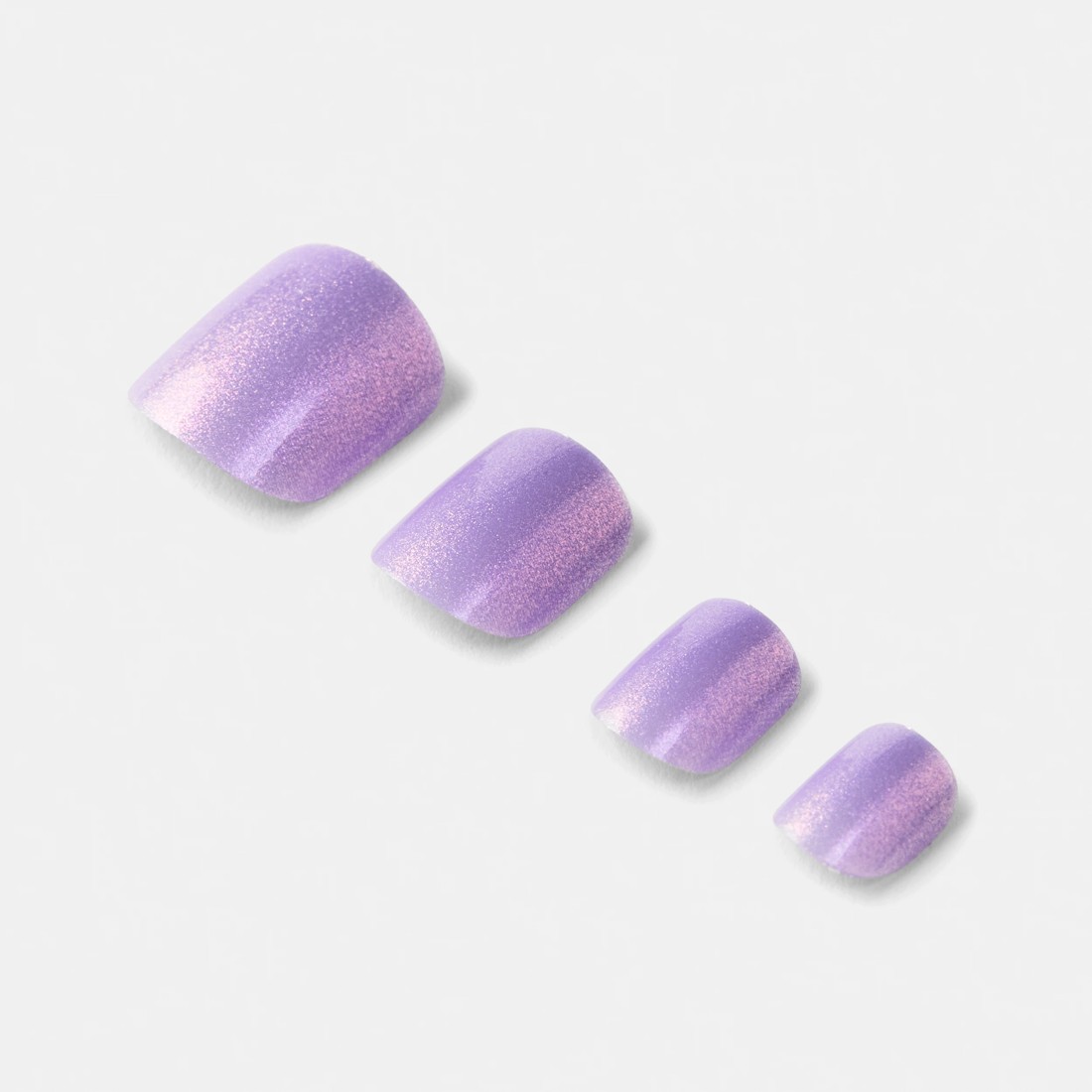 5 OXX Junior 24 Pack Kids Pre-Glued Stick-On Nails - Purple Iridescent, 5 of 5