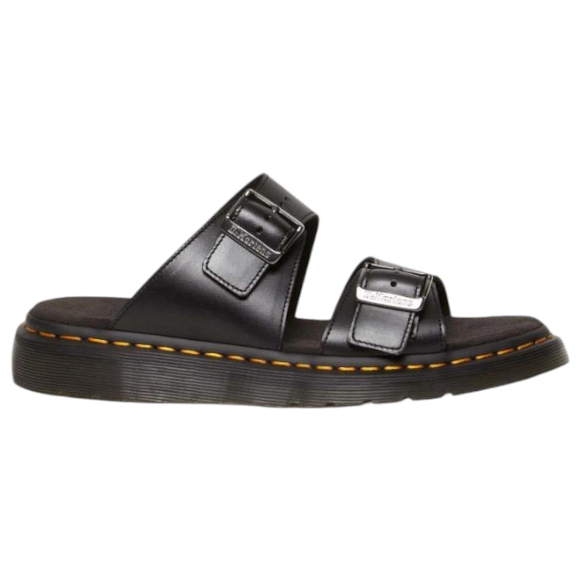 2 Dr. Martens Mens Josef Analine Sandals Shoes BLACK, 2 of 7