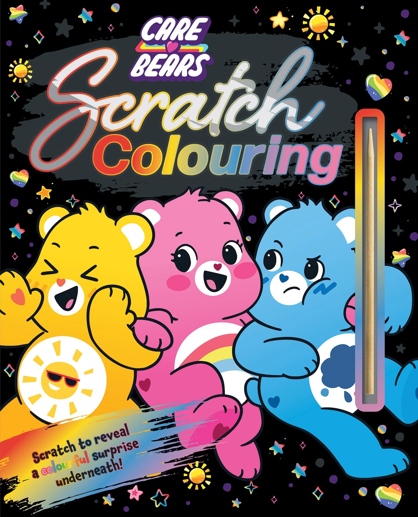 1 Care Bears: Scratch Colouring - Book, 1 of 3