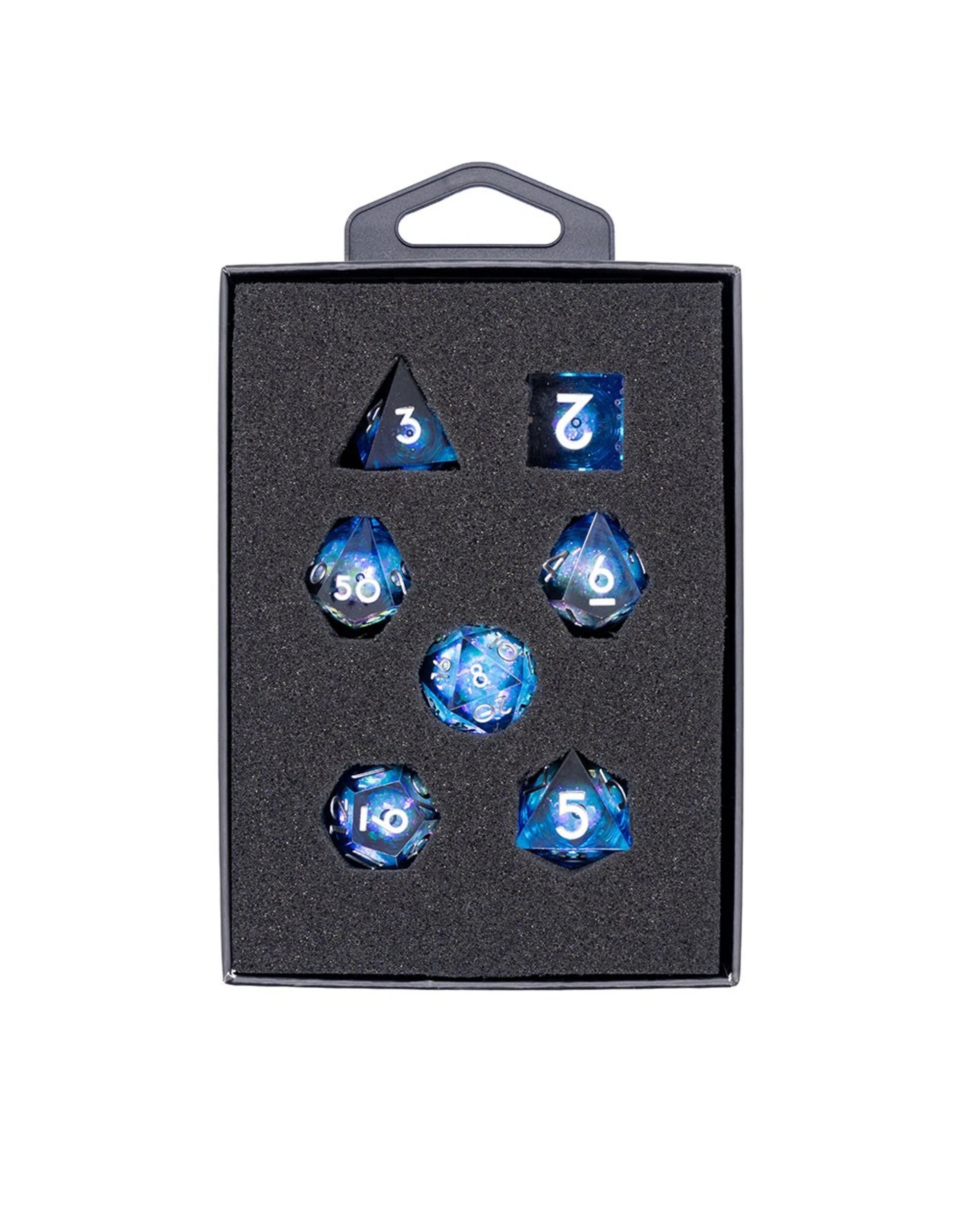 2 Tabletop - RPG 7-Set Dice - Glitter Blue, 2 of 3