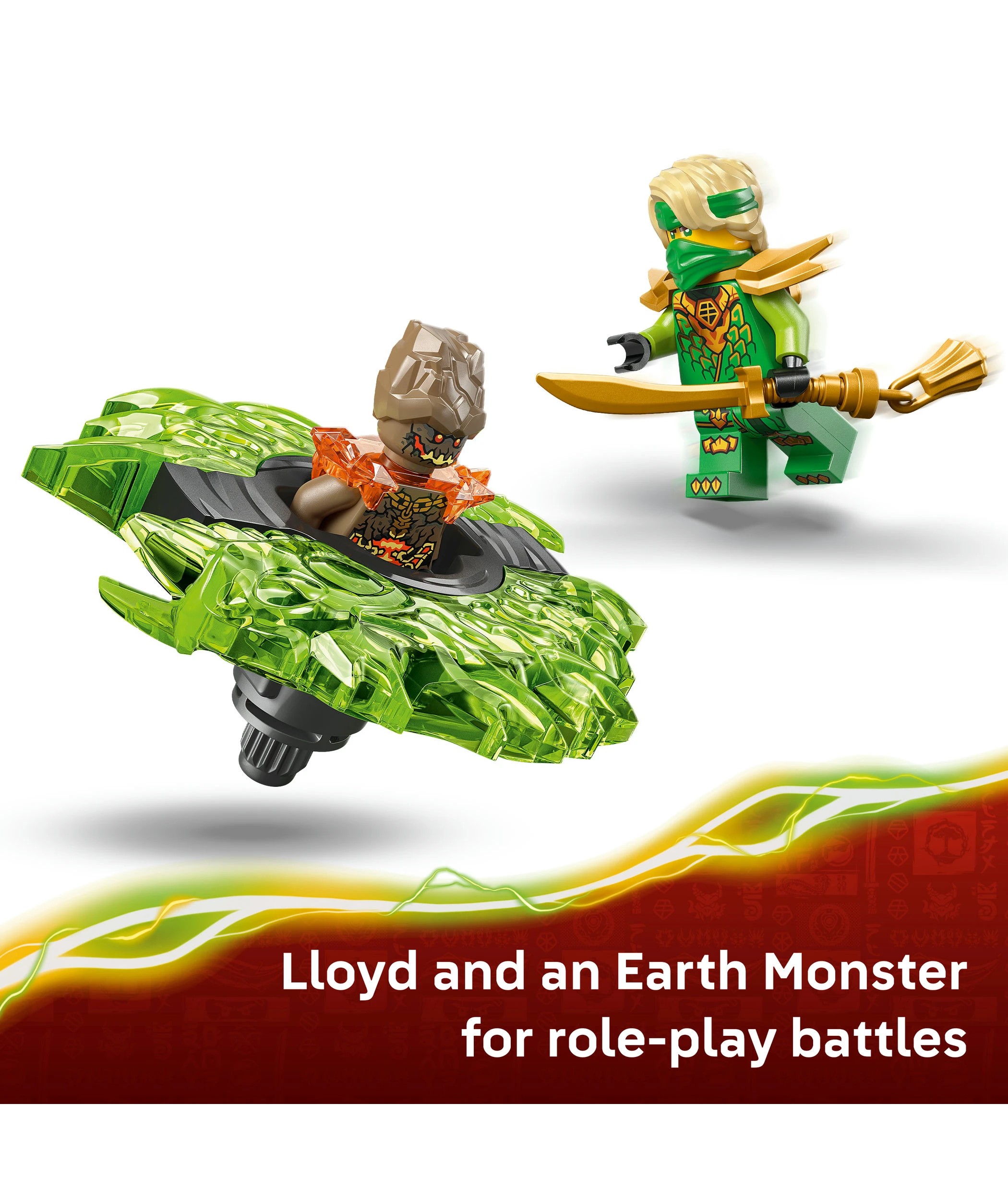 6 LEGO NINJAGO Lloyd vs. Earth Monster Spinner 71850, 6 of 10