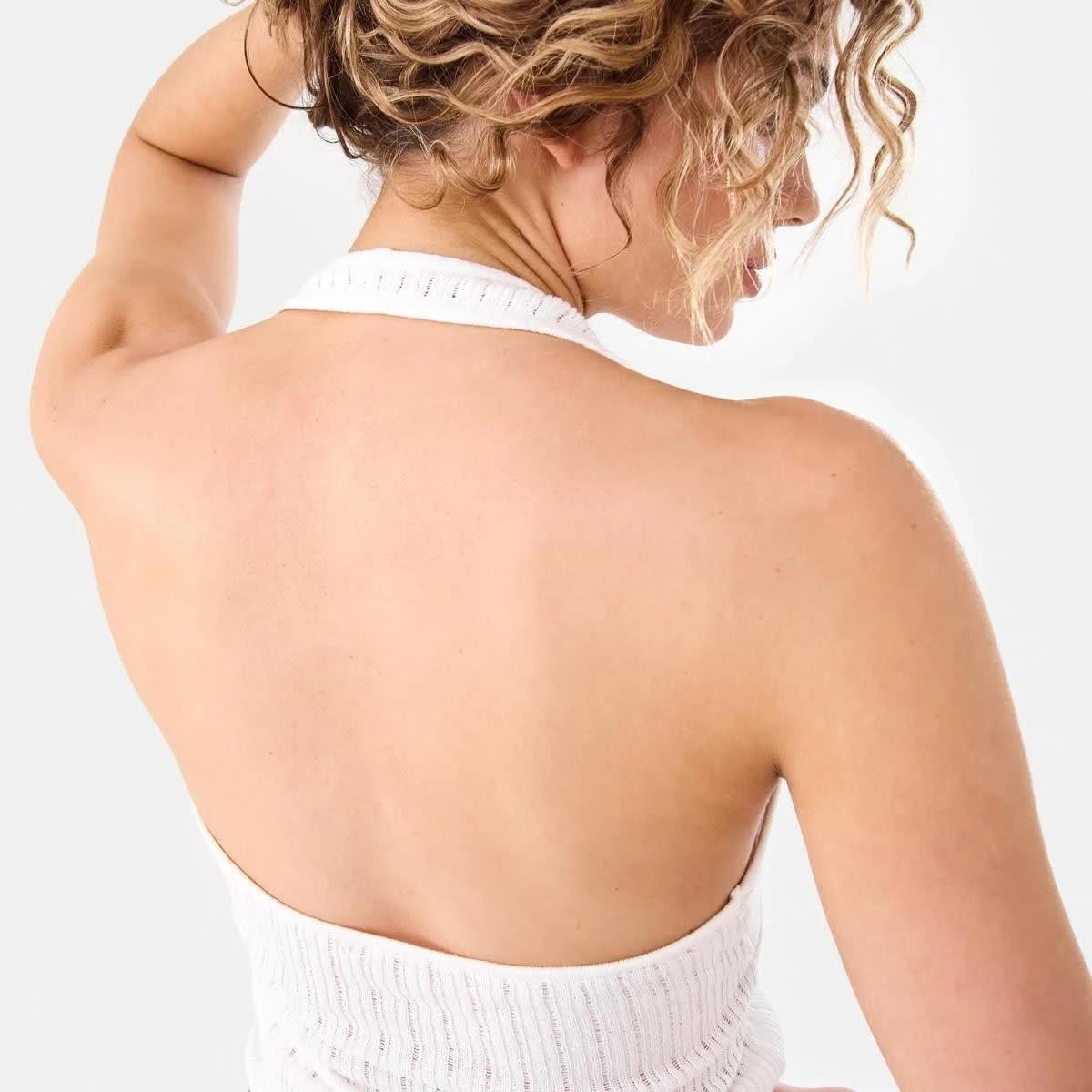 9 Halter Twist Front Top WHITE, 9 of 9
