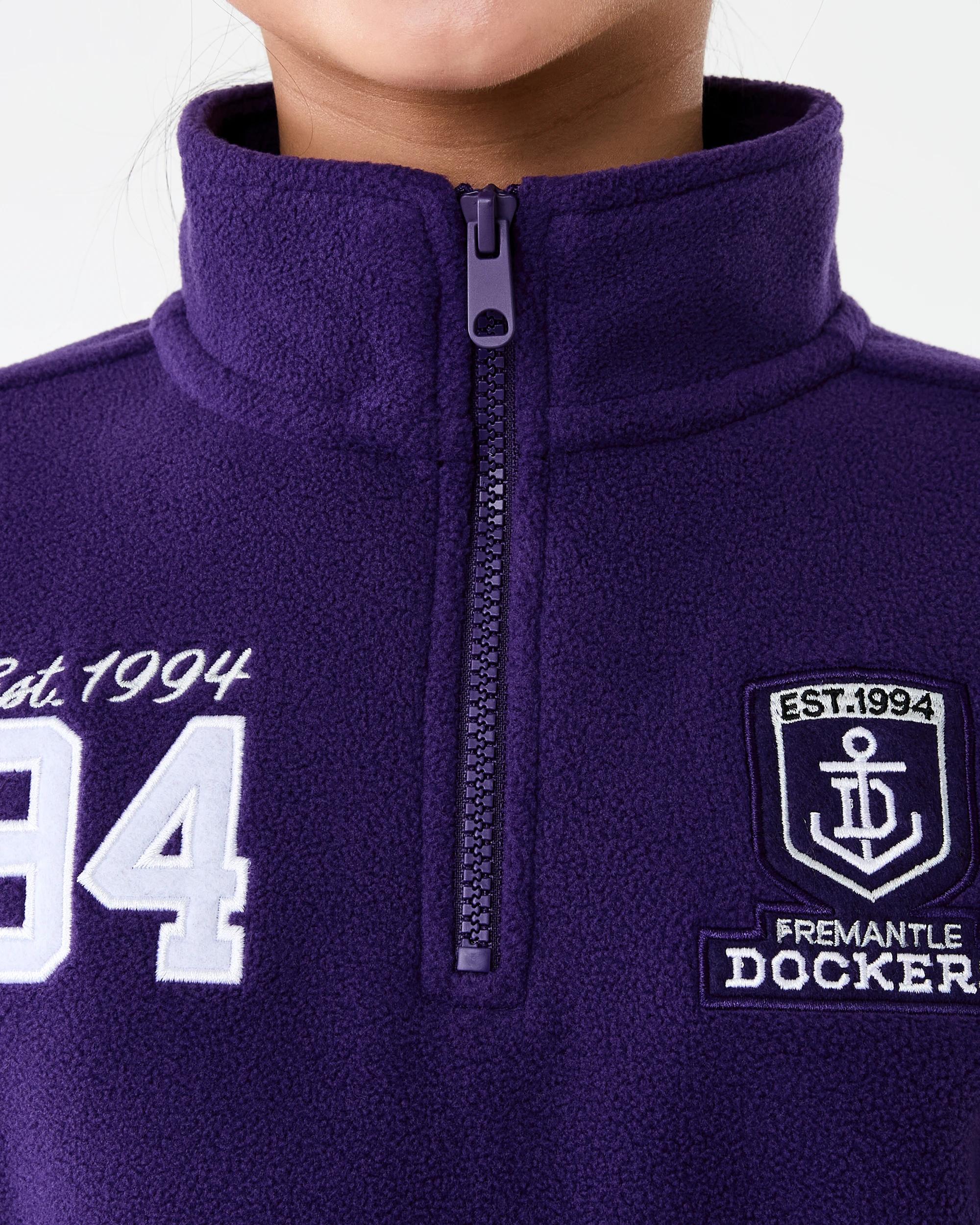 5 Official AFL Kids Polar Fleece Jacket Fremantle, 5 of 10