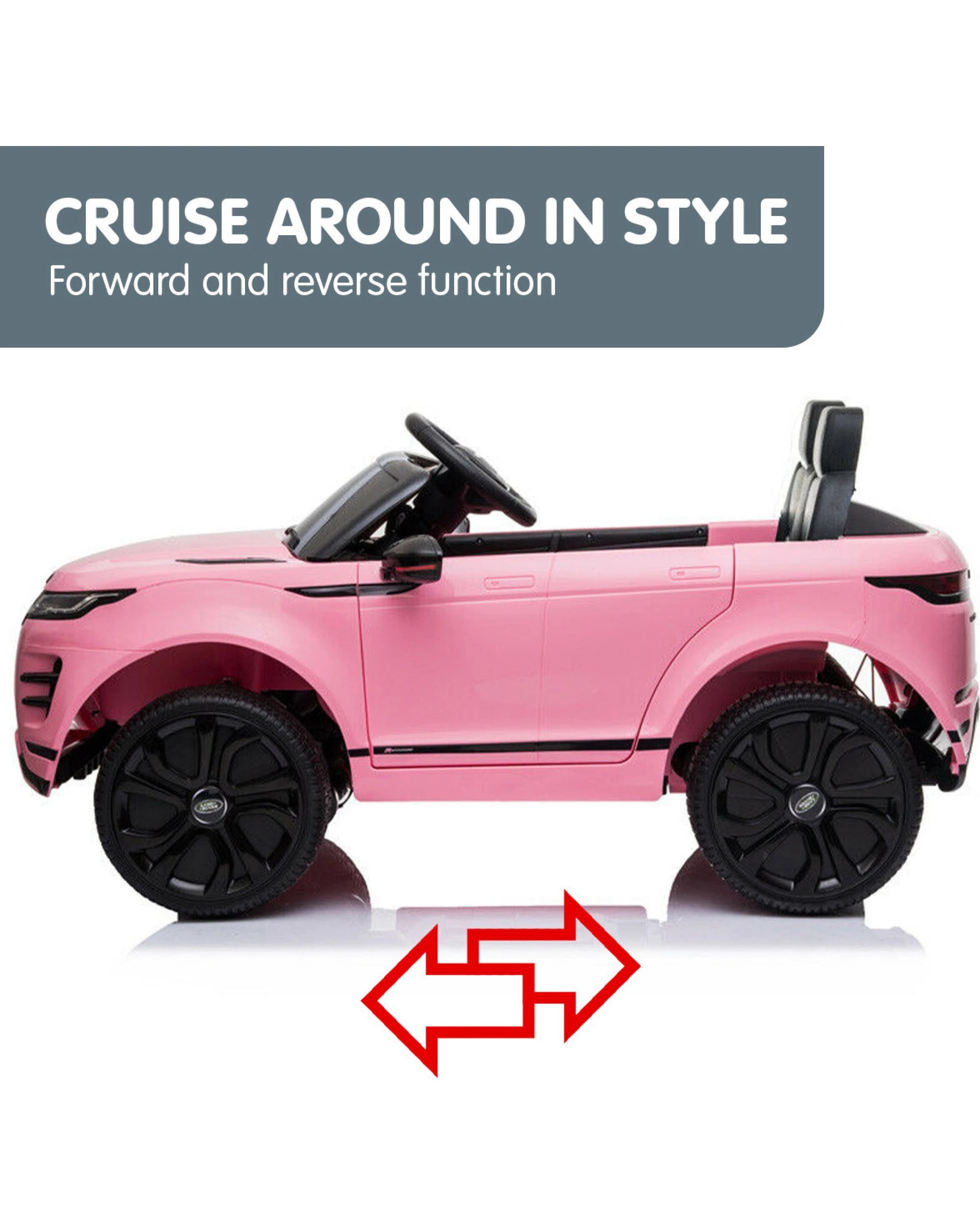 5 Kahuna Land Rover Licensed Kids Electric Ride On Car Remote Control - Pink, 5 of 10