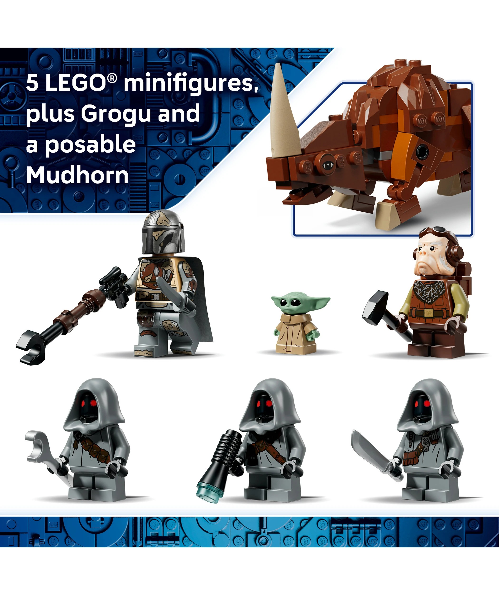 7 LEGO Star Wars Offworld Sandcrawler and Mudhorn 75453, 7 of 10
