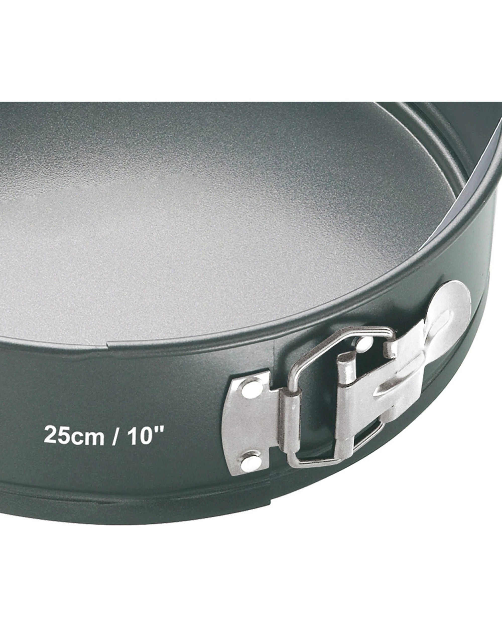 2 Mastercraft 25cm Springform Round Cake Pan Heavy-Duty Carbon Steel Non-Stick - Grey, 2 of 4