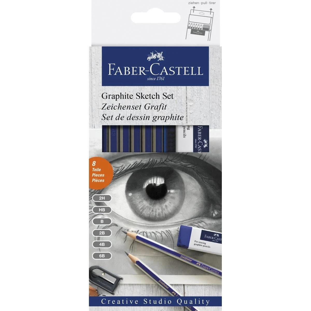 1 8 Piece Faber-Castell Graphite Sketch Set, 1 of 2