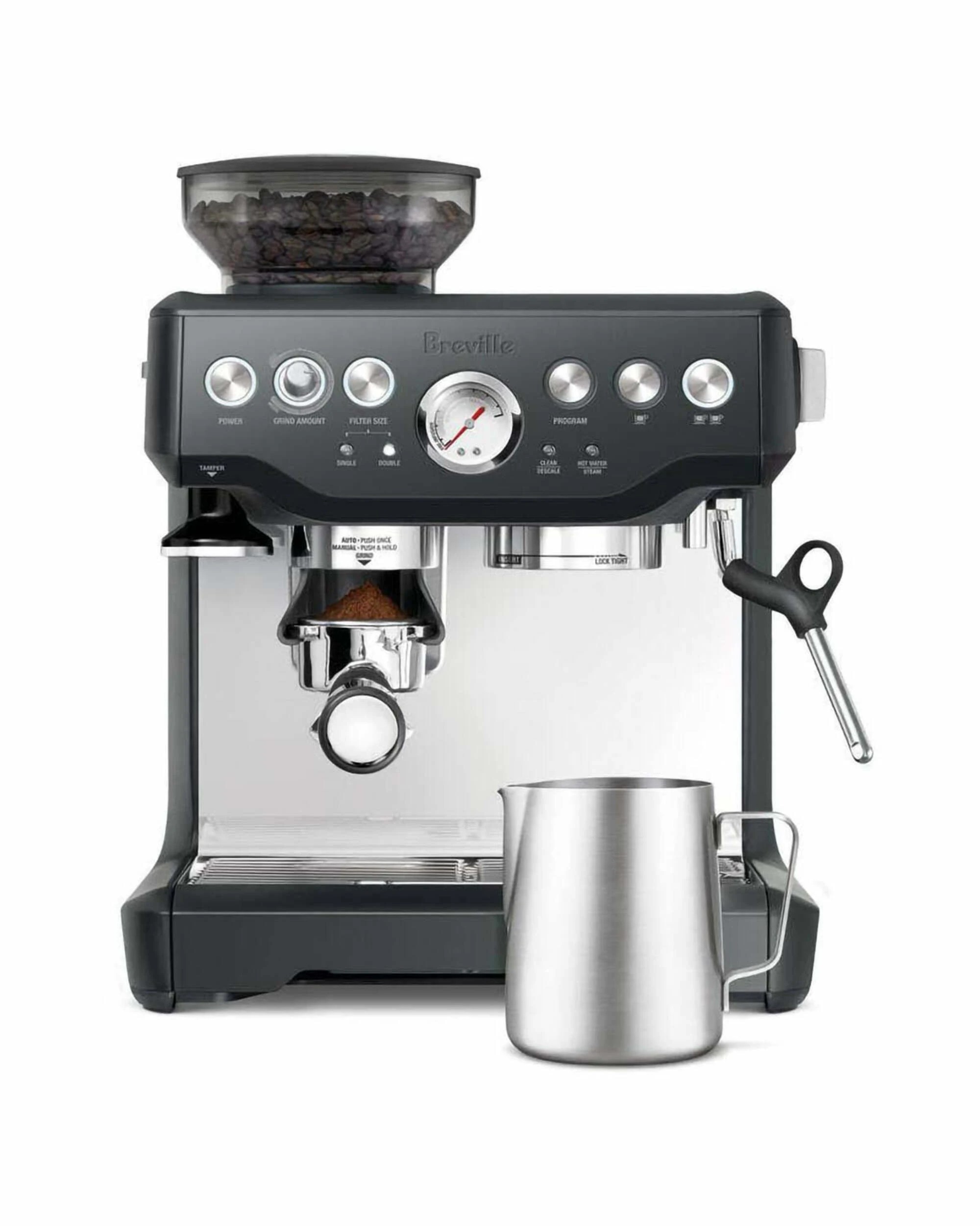 2 Breville the Barista Express Manual Coffee Machine - Charcoal, 2 of 4