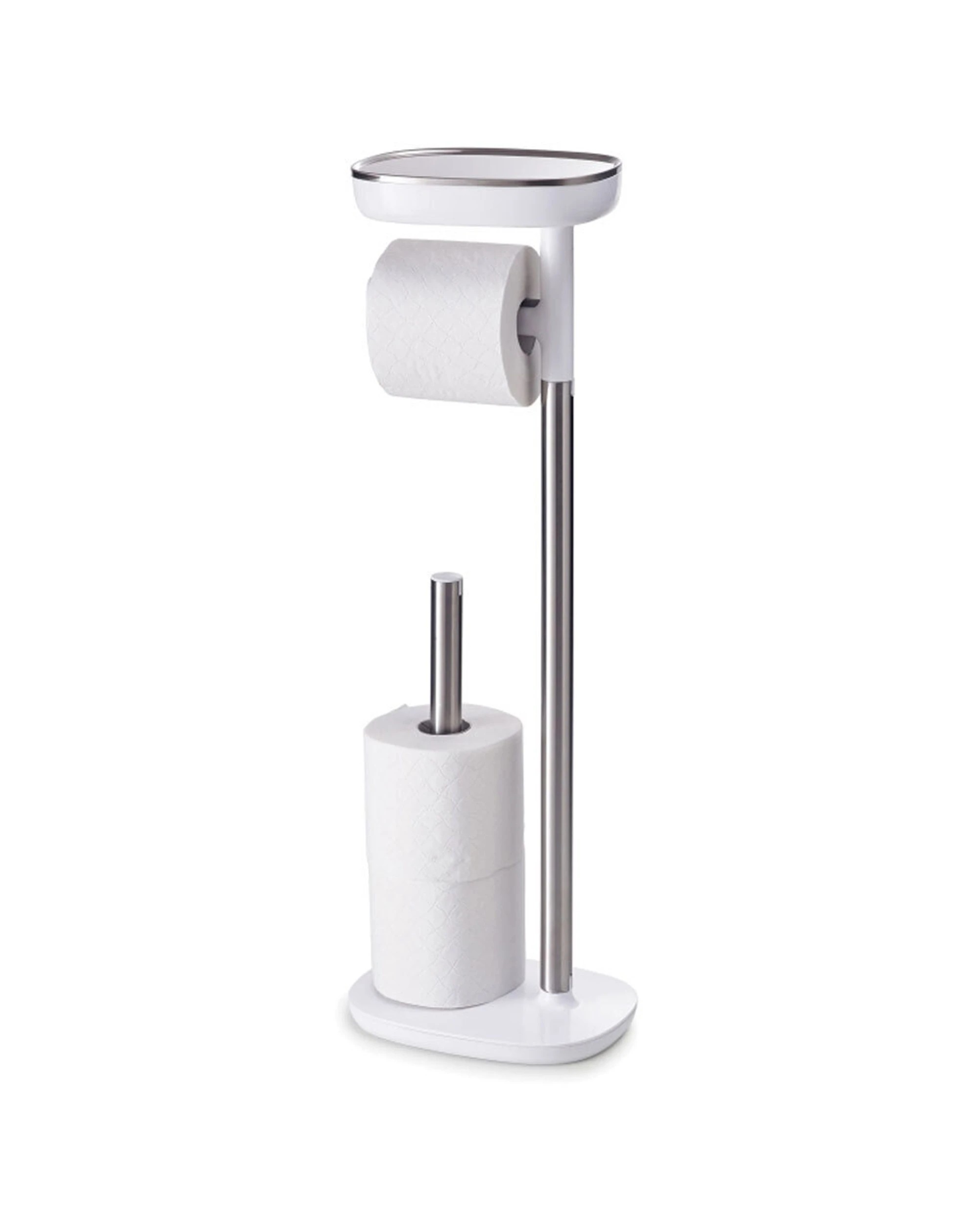 5 Joseph Joseph Easy-Store Toilet Paper Stand Steel Dual-Purpose - Silver, 5 of 7