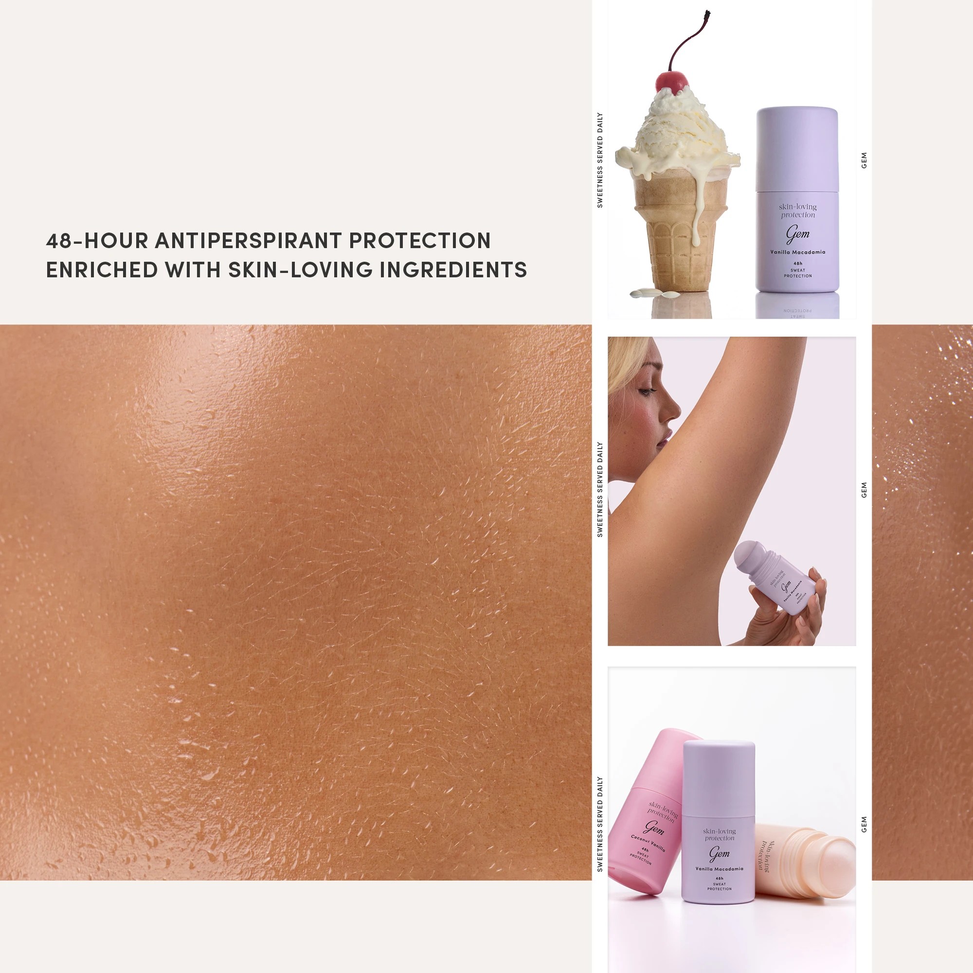 7 Gem Skin Loving Roll On Deodorant 50ml - Vanilla & Macadamia, 7 of 7