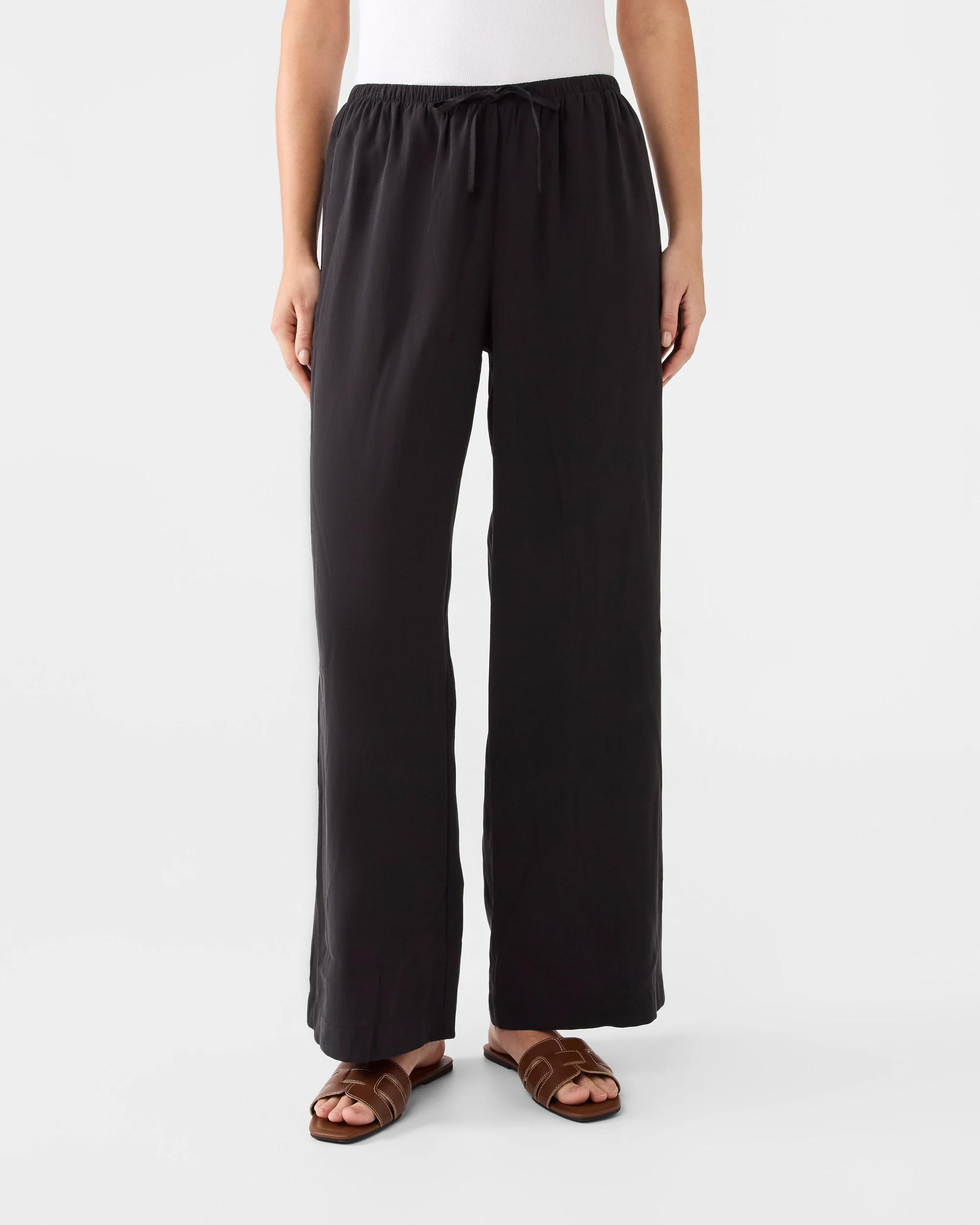 1 Soft Drape Pants Black, 1 of 5