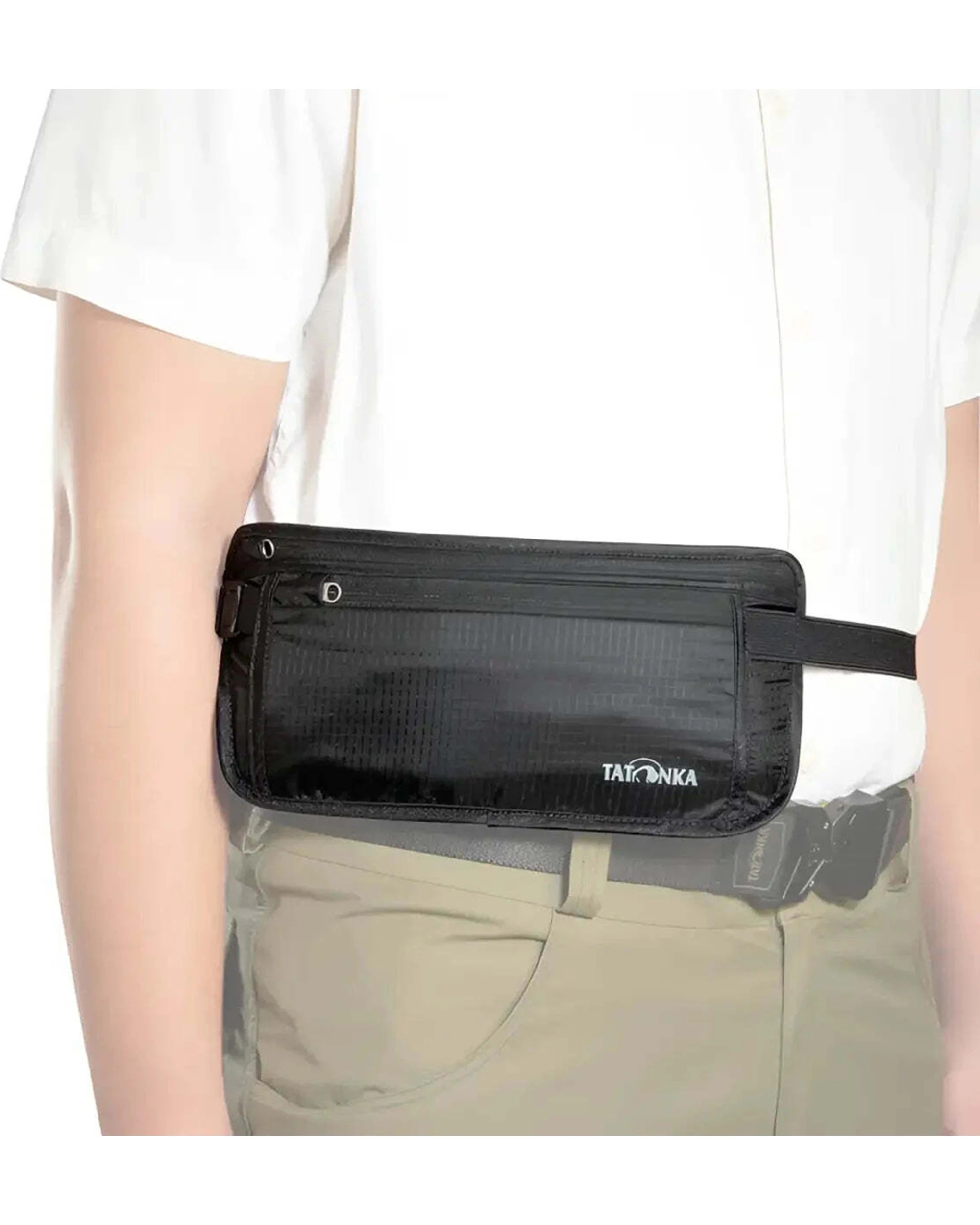 2 Tatonka Skin Document Belt Bum Bag Sleek Minimal Profile Discreet Carrying - Red, 2 of 4