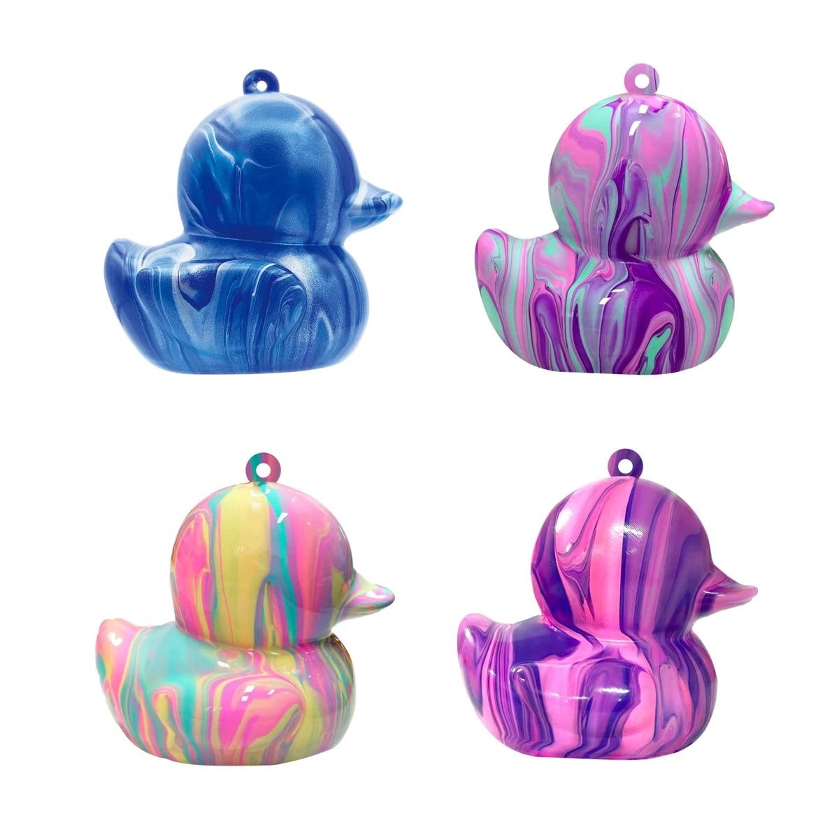 3 Pour Palz Mini Paint Duck Keyring - Assorted, 3 of 5