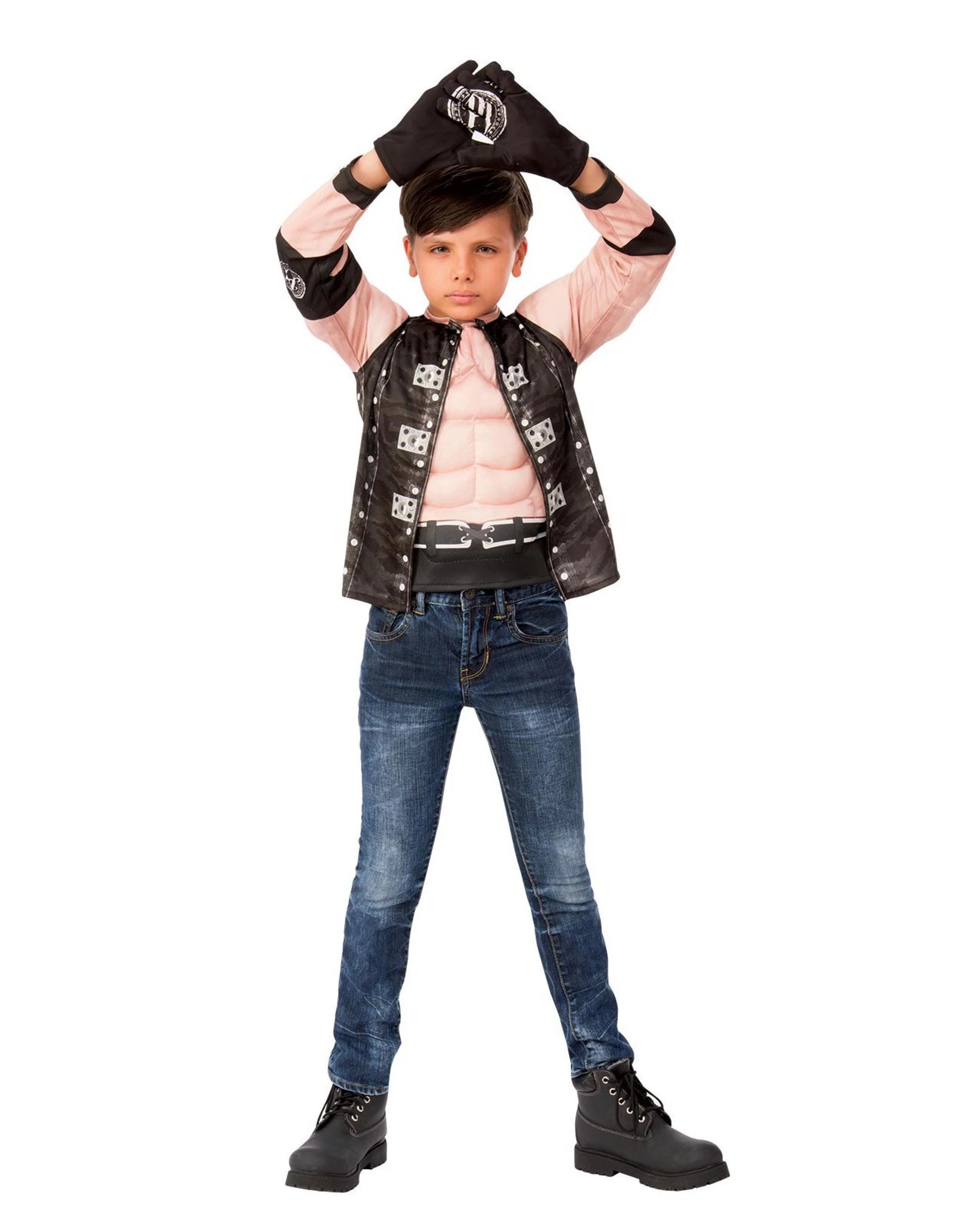 1 WWE AJ Styles Top and Gloves Child Costume Size 6+ Years, 1 of 1