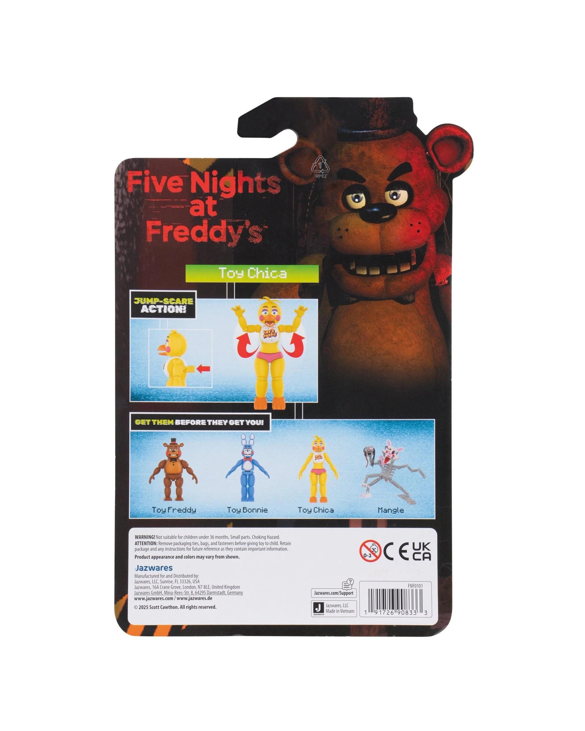 6 Five Nights at Freddy's Toy Chica 5 inch Action Figure, 6 of 6