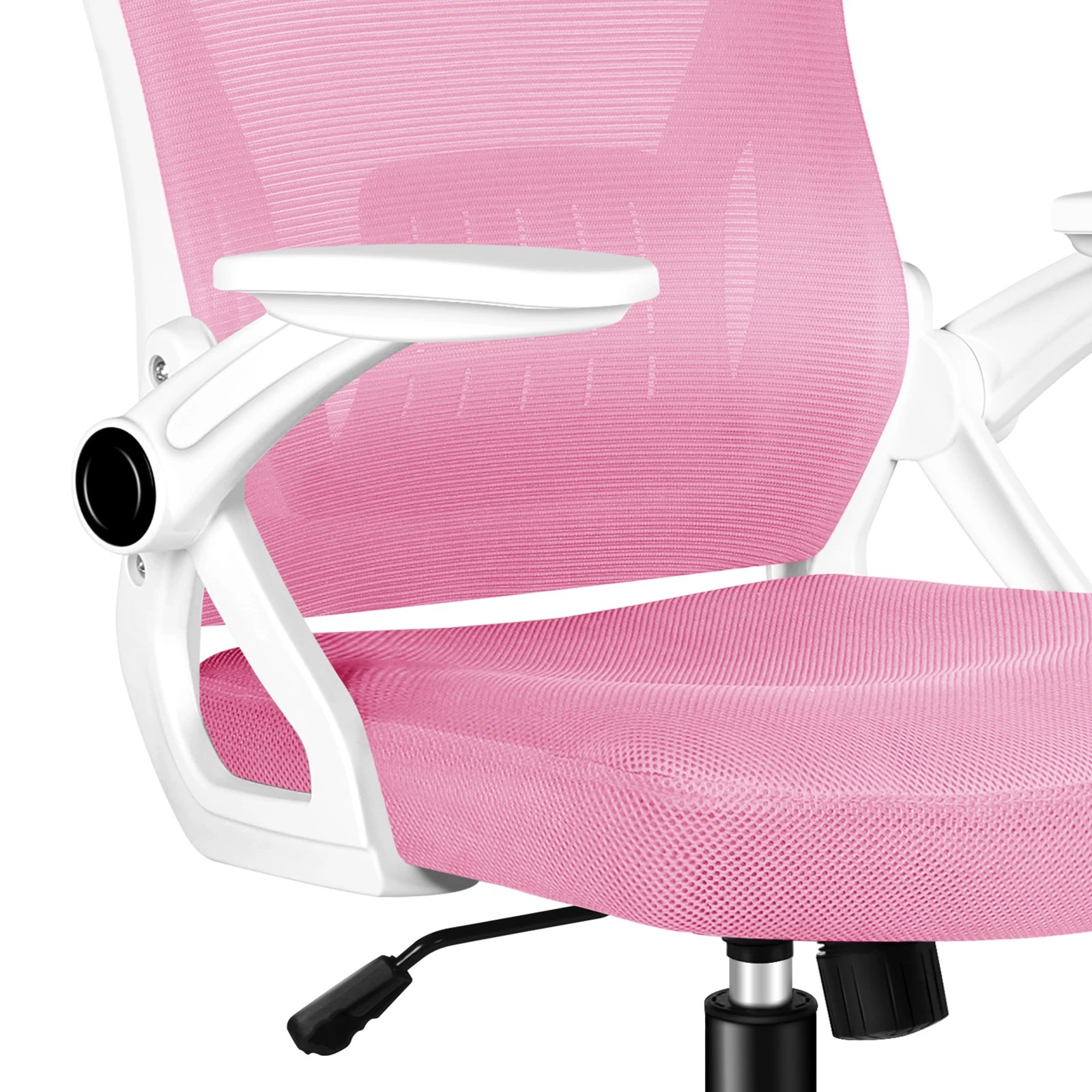 7 Alfordson Mesh Office Chair Executive Fabric Seat Tilt Gaming Racing Computer - Pink, 7 of 10