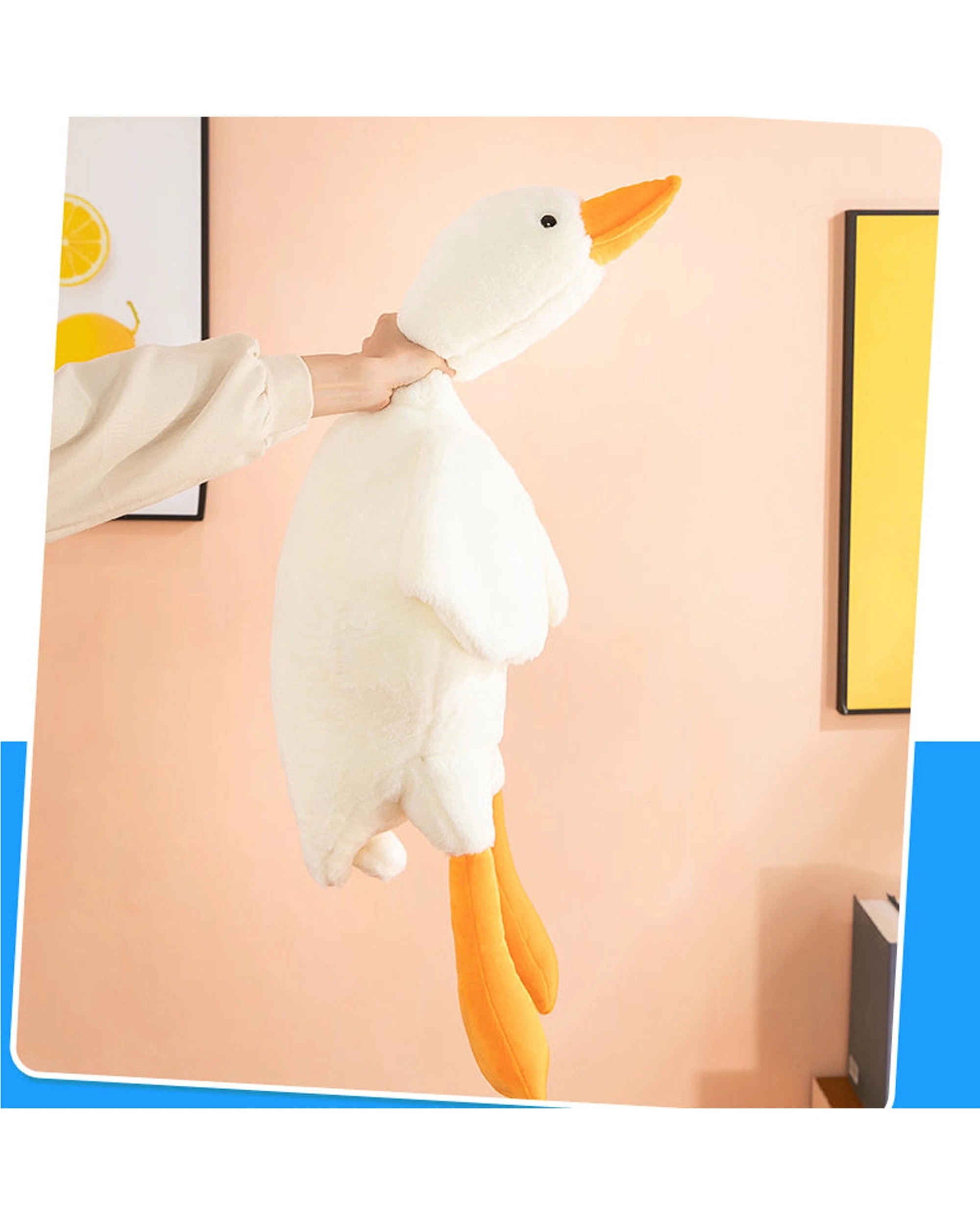 3 Cotton More Large Jumbo Goose Plush Toddler Kids Toy 130cm - White, 3 of 5