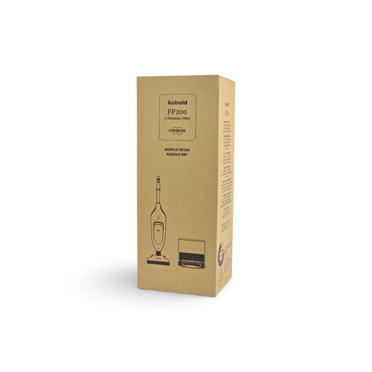2 Vorwerk 6pk Premium Filter Bags FP200 For Kobold VK200 Vacuum Cleaners - White, 2 of 4