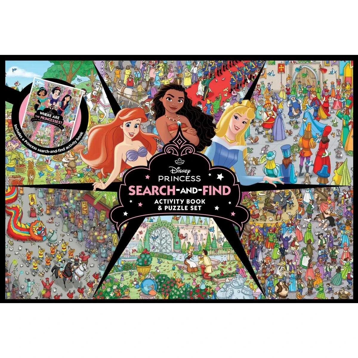 2 Disney Princess Search and Find Activity Book and Puzzle Set - Book, 2 of 2