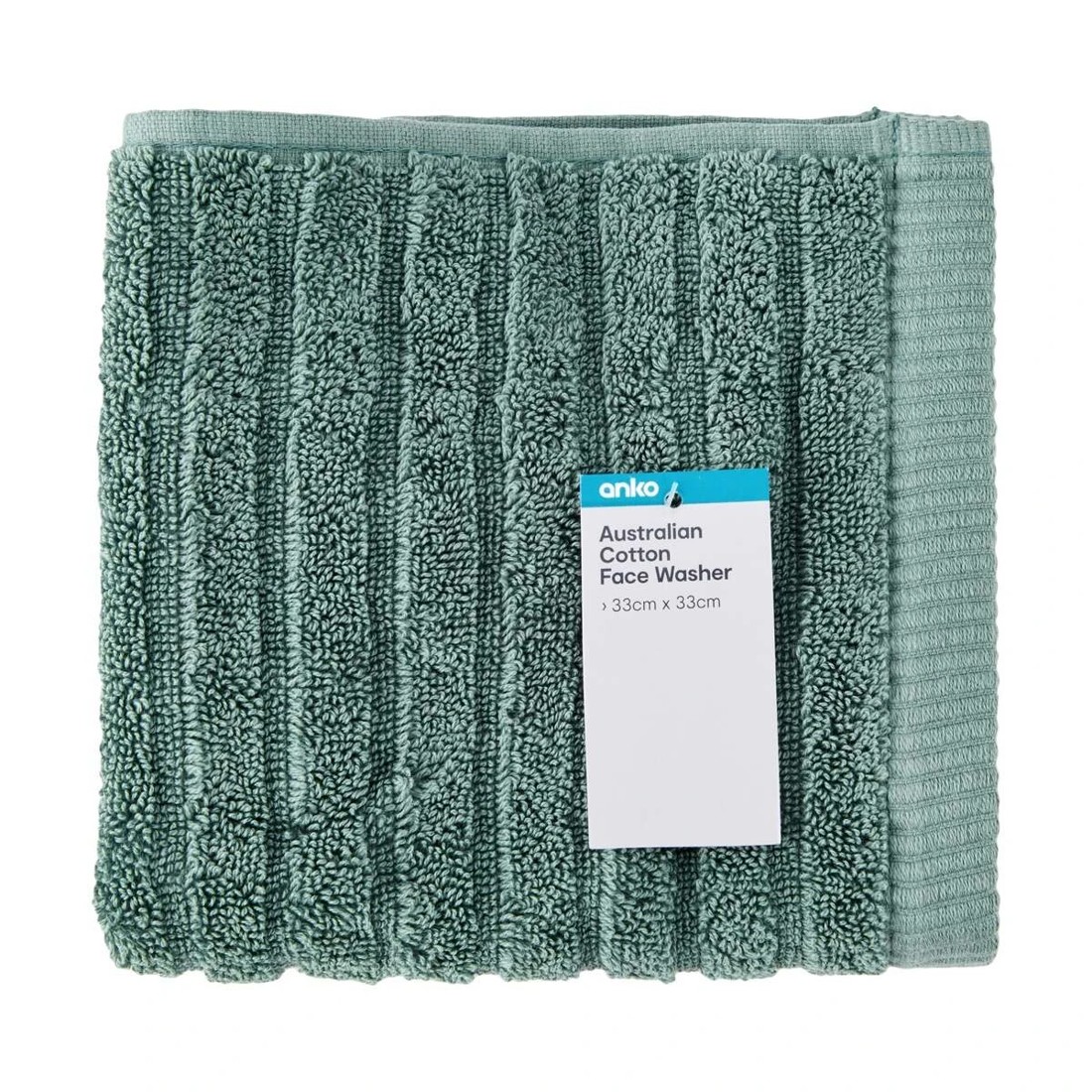 5 Australian Cotton Face Washer - Teal, 5 of 5