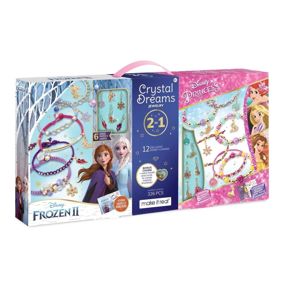 1 326 Piece Make it Real Disney Frozen II Crystal Dreams Jewelry 2-in-1 Set, 1 of 9