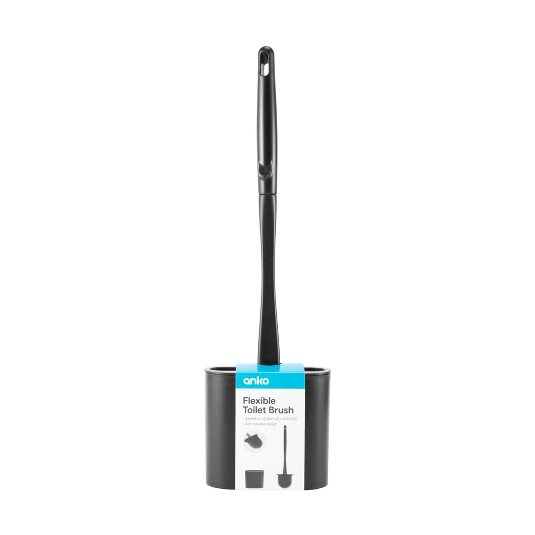 9 Flexible Toilet Brush - Black, 9 of 9