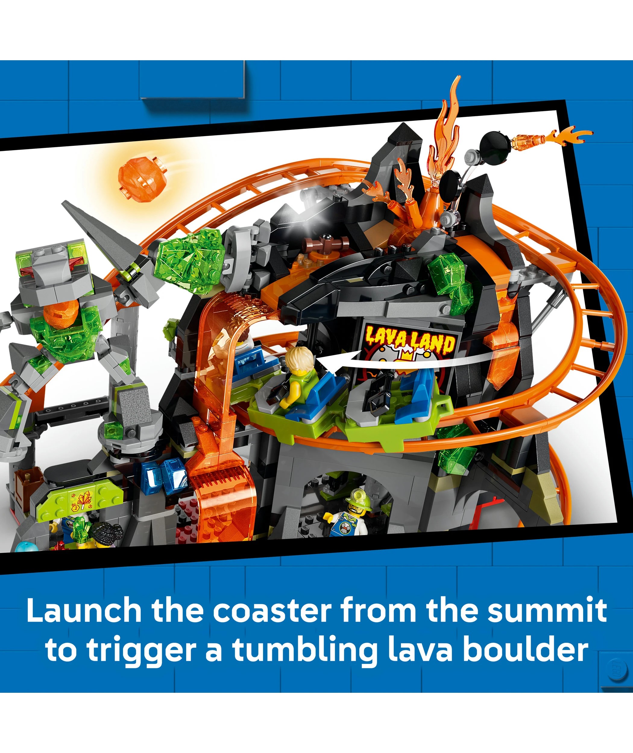 4 LEGO City Lava Land Roller Coaster Park 60501, 4 of 10