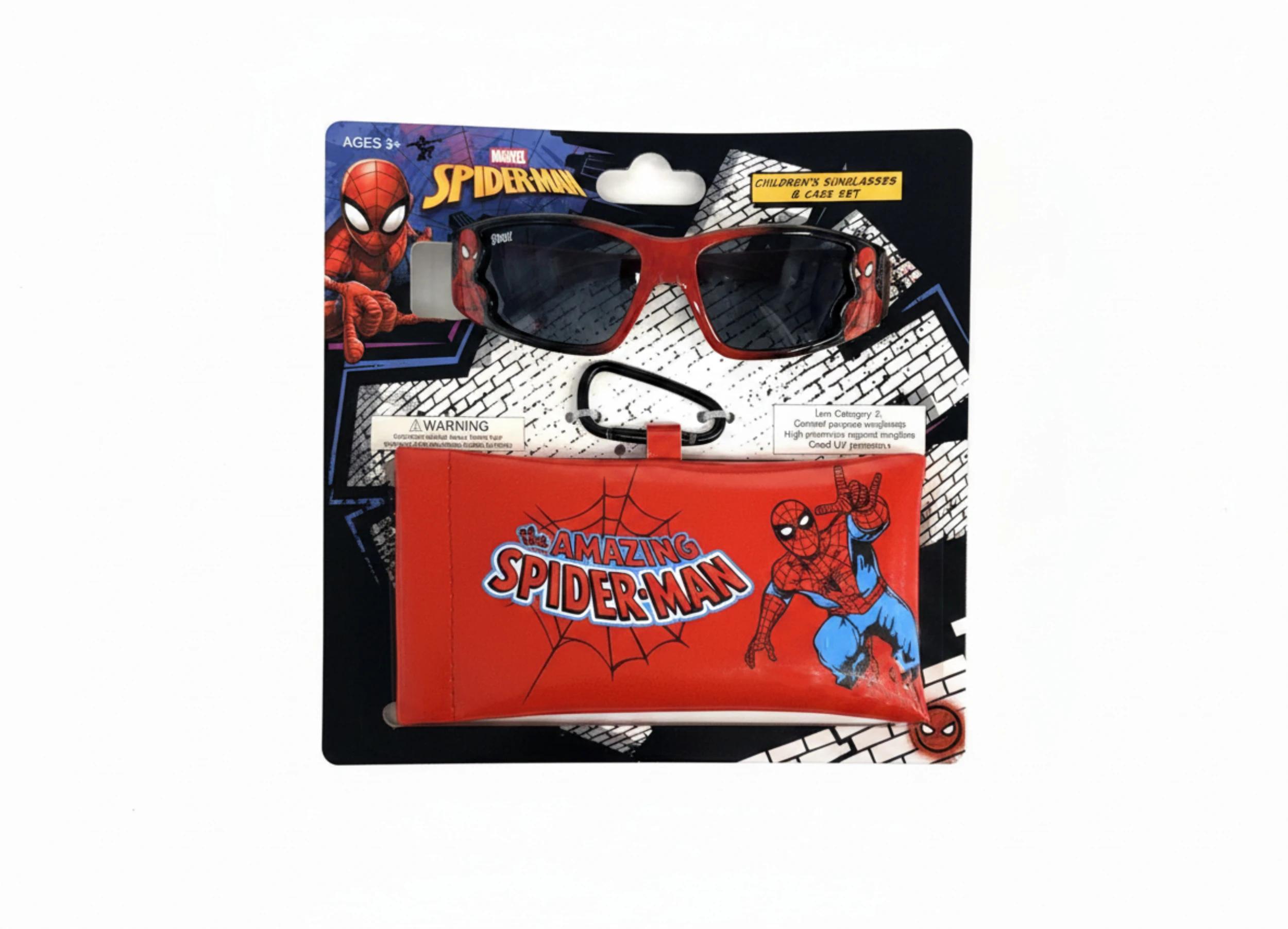 1 Marvel Spider-Man License Children's Sunglasses and Case Set Spiderman, 1 of 6
