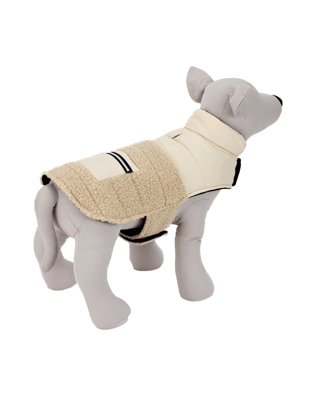 3 Pet Puffer Vest - Large, Cream, 3 of 10