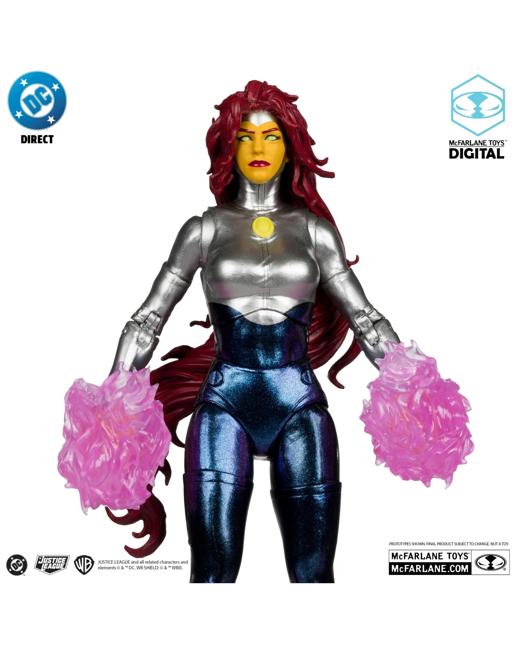 5 McFarlane Digital DC Direct The New Teen Titans Blackfire 7 inch Action Figure, 5 of 9