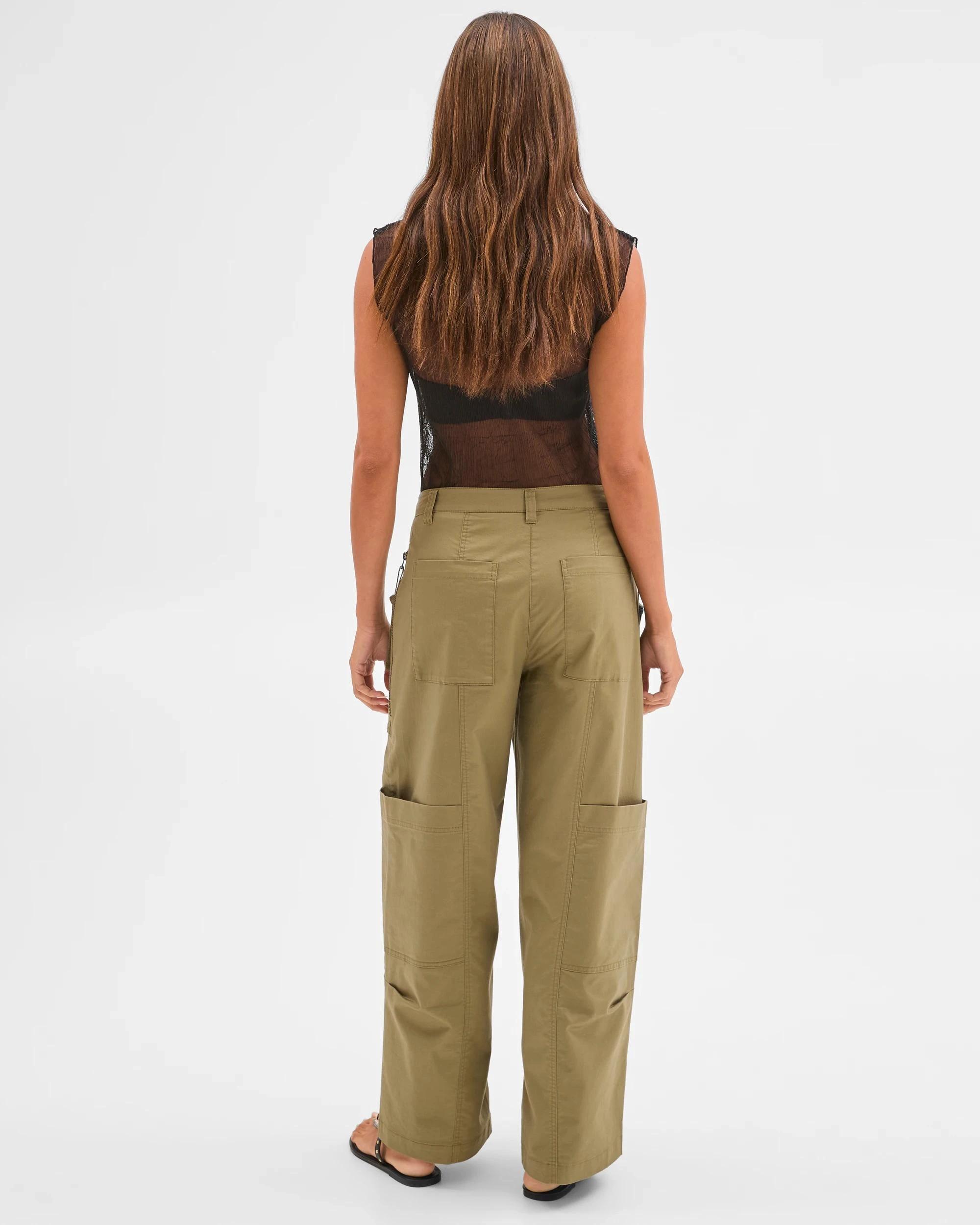 6 Lily Loves Australian Cotton Blend Utility Cargo Pants SOFT KHAKI, 6 of 6