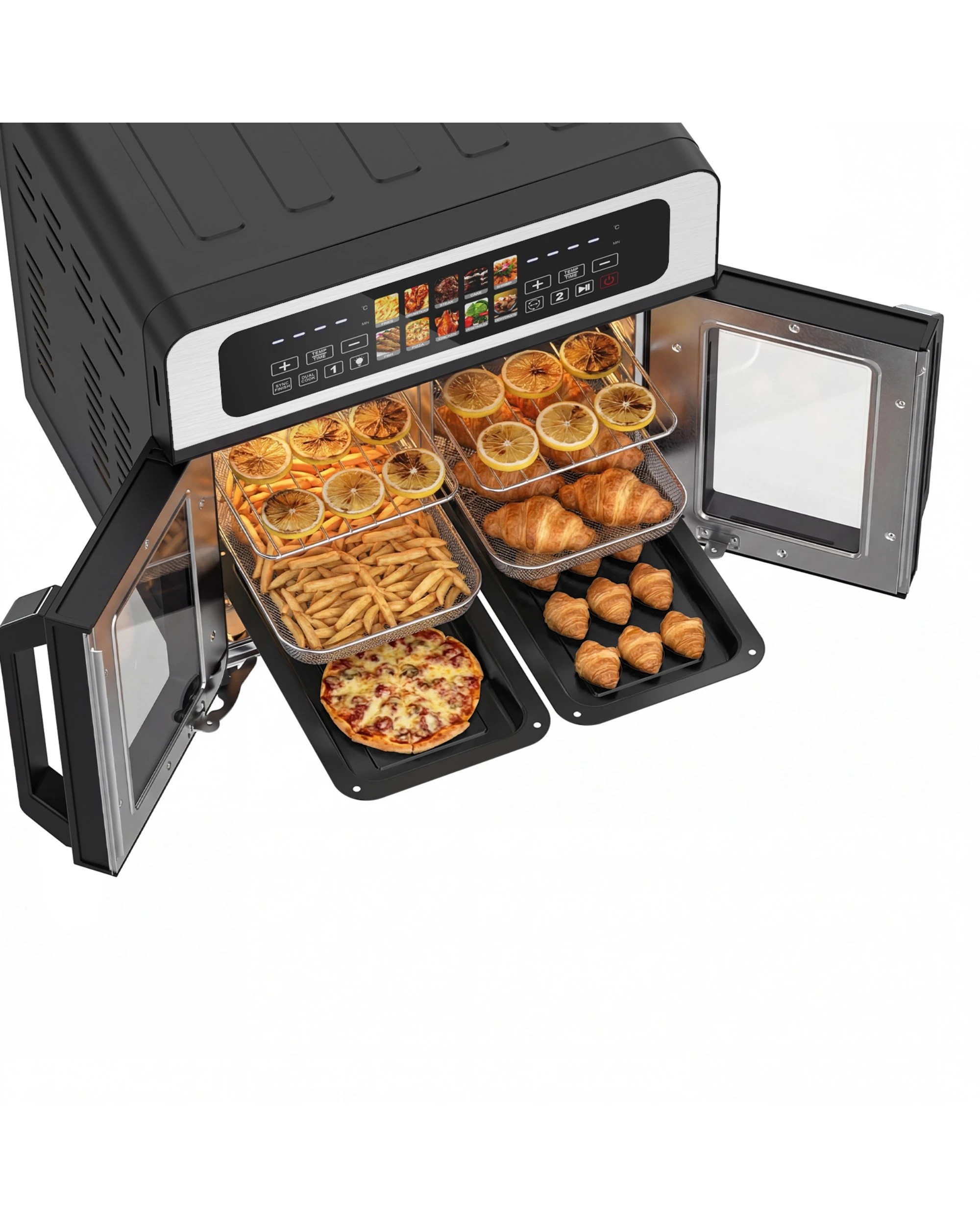 1 Advwin 26L Air Fryer Oven 2200W with 15 Preset - Black, 1 of 5