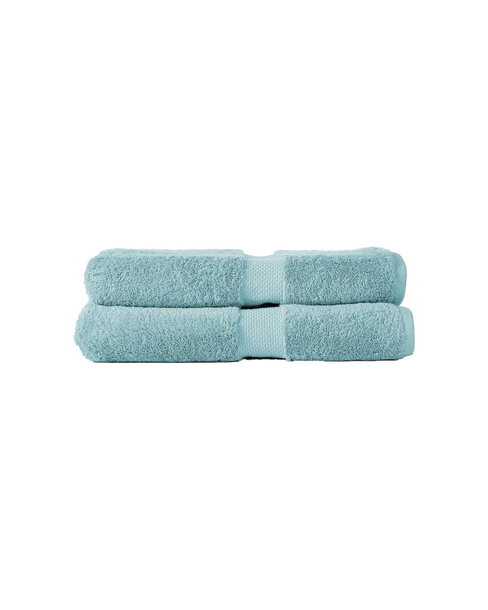 1 Canningvale Royal Splendour 2pc Soft Cotton Bath Sheet Set Aqua - Blue, 1 of 1