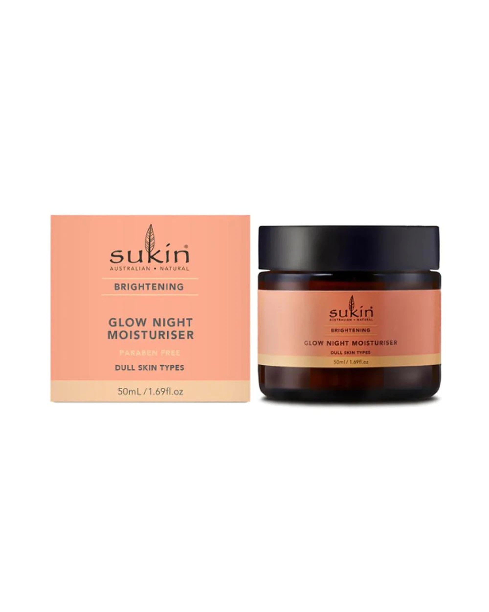 2 3 x Sukin Brightening Glow Night Moisturiser 50mL, 2 of 2