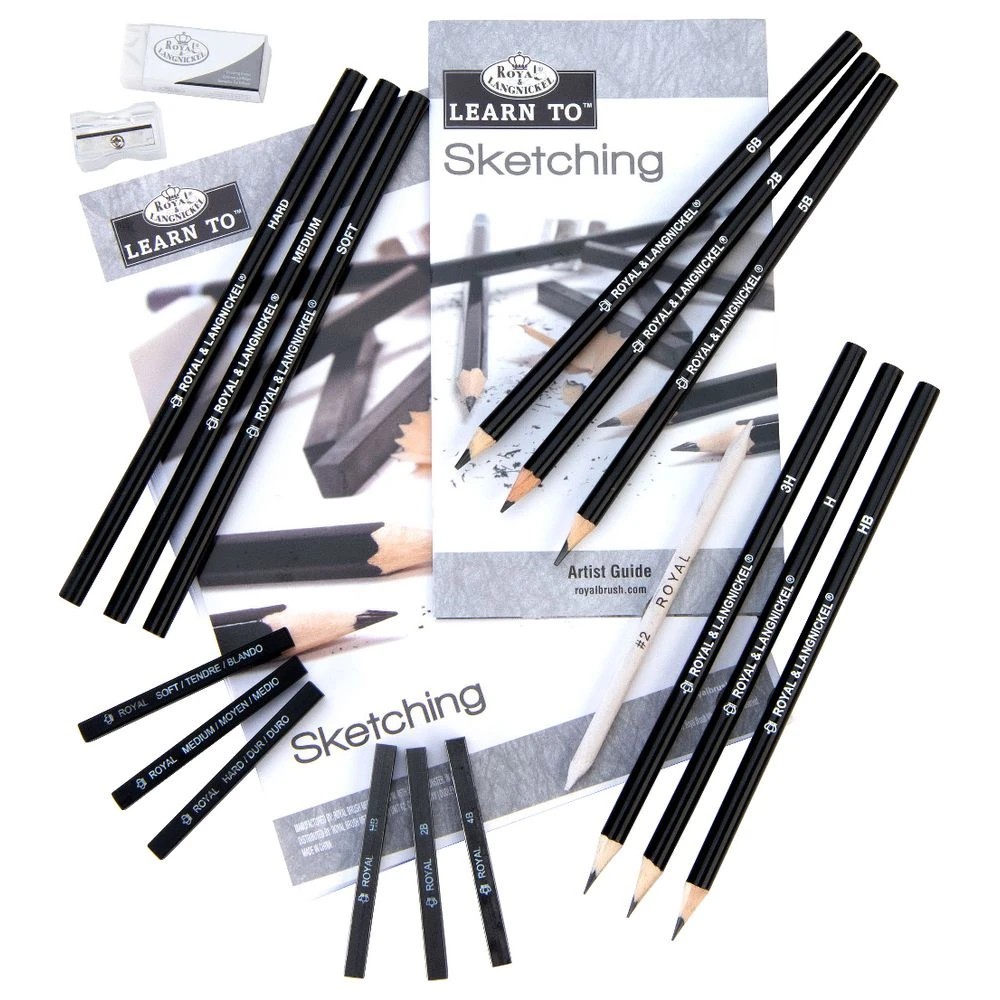 3 Royal & Langnickel Learn To Sketch Set 31 Pieces, 3 of 9