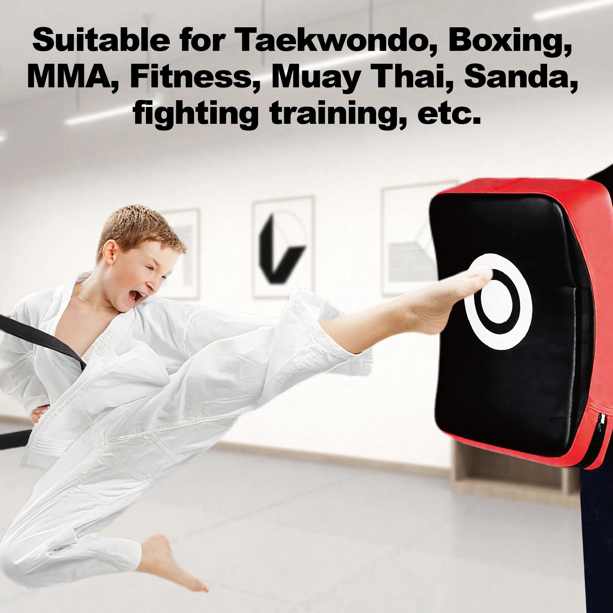 9 Fitness Master Kickboxing Foot Target Pad Taekwondo Training Shield 56cm, 9 of 9