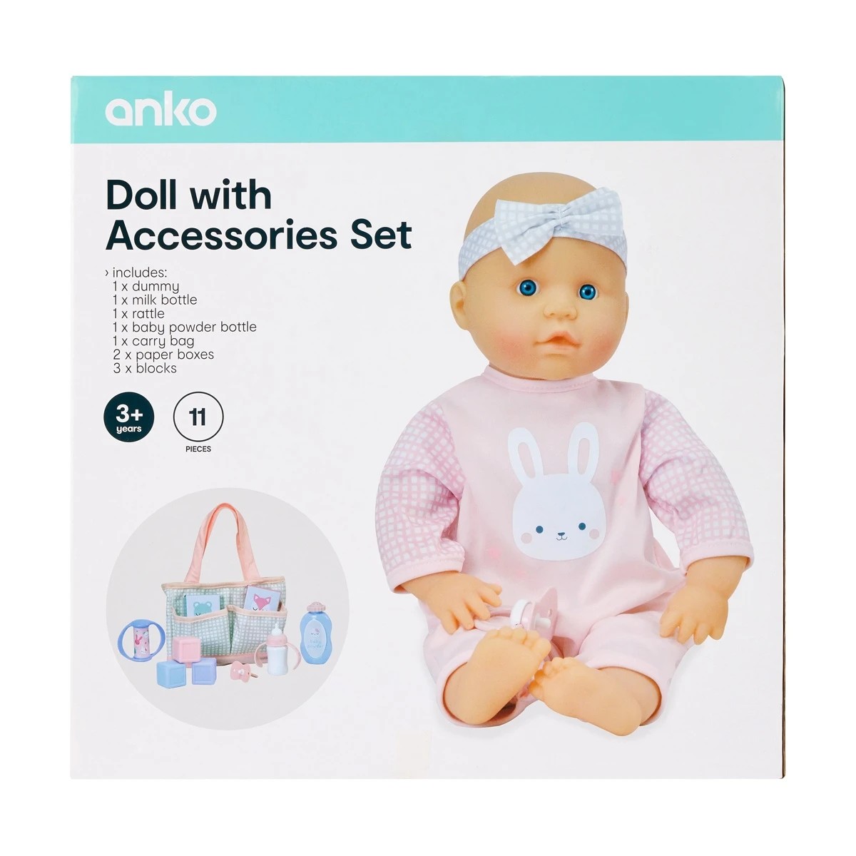 10 11 Piece Doll with Accessories Set, 10 of 10